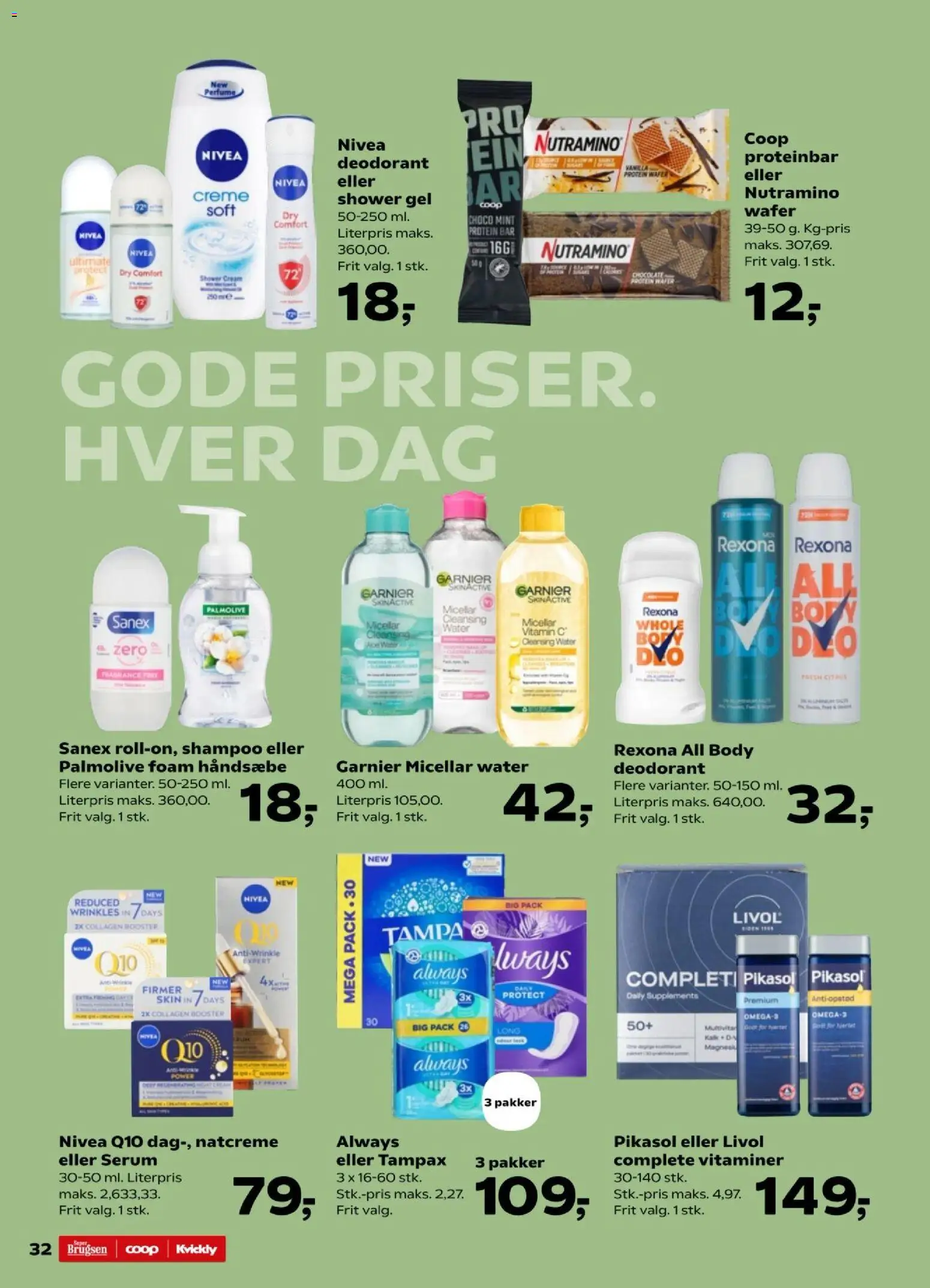 Kvickly tilbudsavis – gyldig fra 24.04.2026 | Side: 34 | Produkter: Shampoo, Creme, Deodorant, Collagen