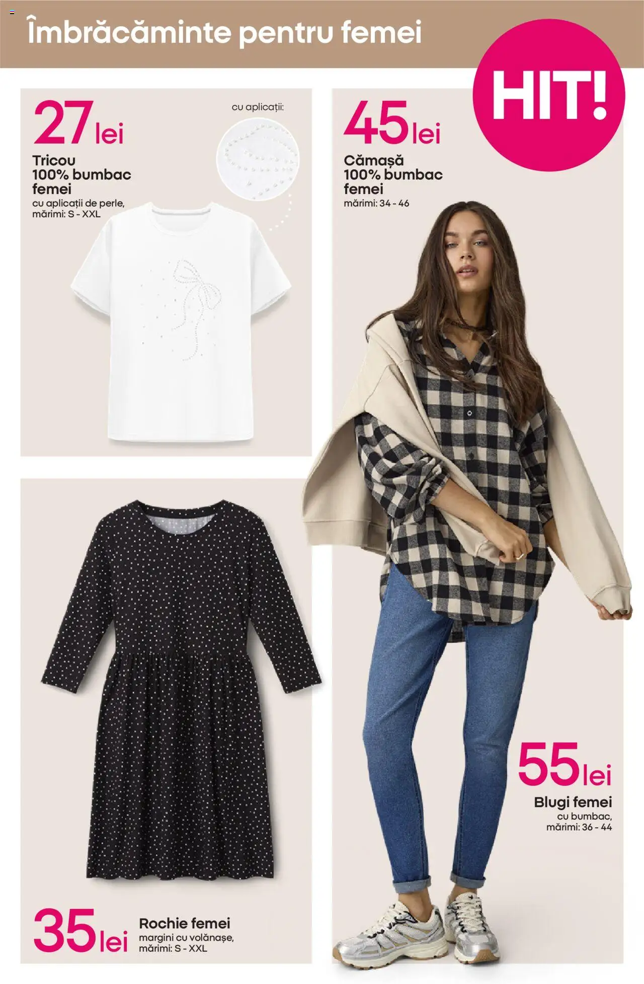Noul catalog Pepco – valabil de la 25.09.2025 | Pagină: 3 | Produse: Rochie, Blugi, Tricou