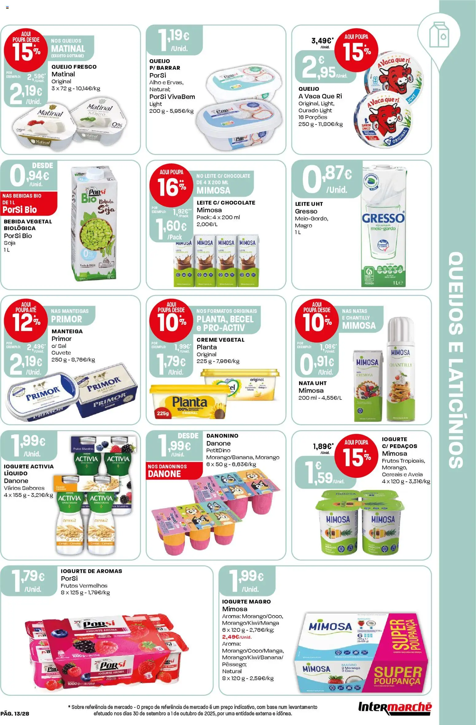 Intermarché Folheto Contact │ válido de 06.11.2025 | Página: 13 | Produtos: Iogurte, Chocolate, Nata, Natas