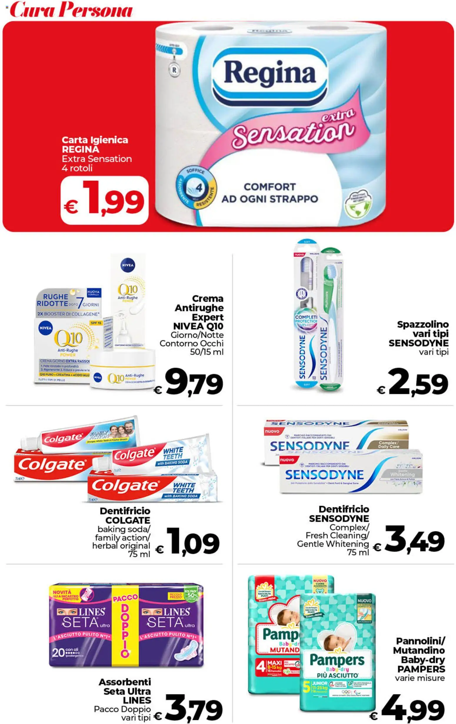 Volantino COOP del 07.04.2026 | Pagina: 43 | Prodotti: Crema, Carta igienica, Dentifricio, Spazzolino