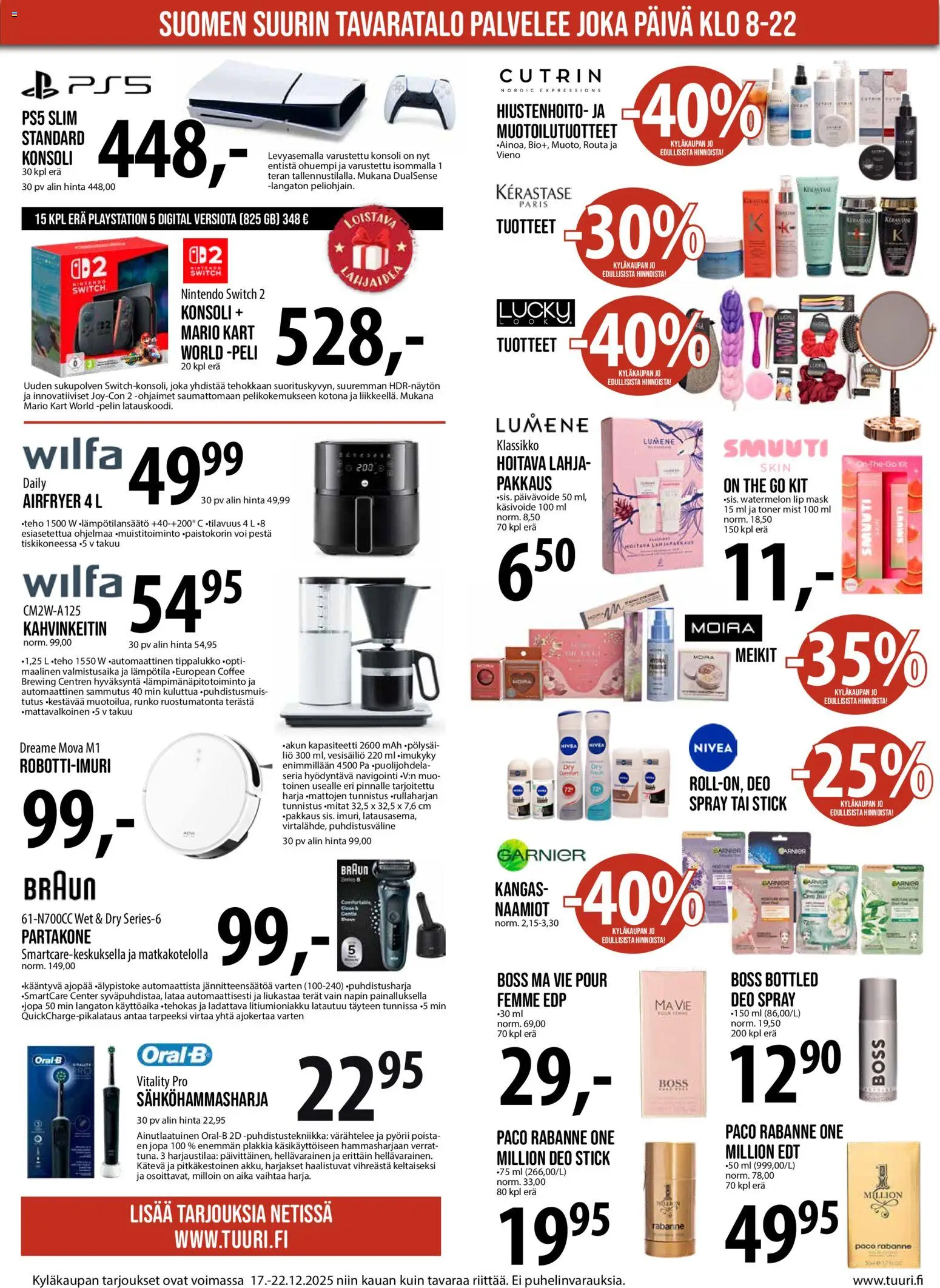Tuuri tarjoukset – voimassa 17.12.2025 alkaen | Sivu: 5 | Tuotteet: Navigointi, Harja, Kangas, Voi