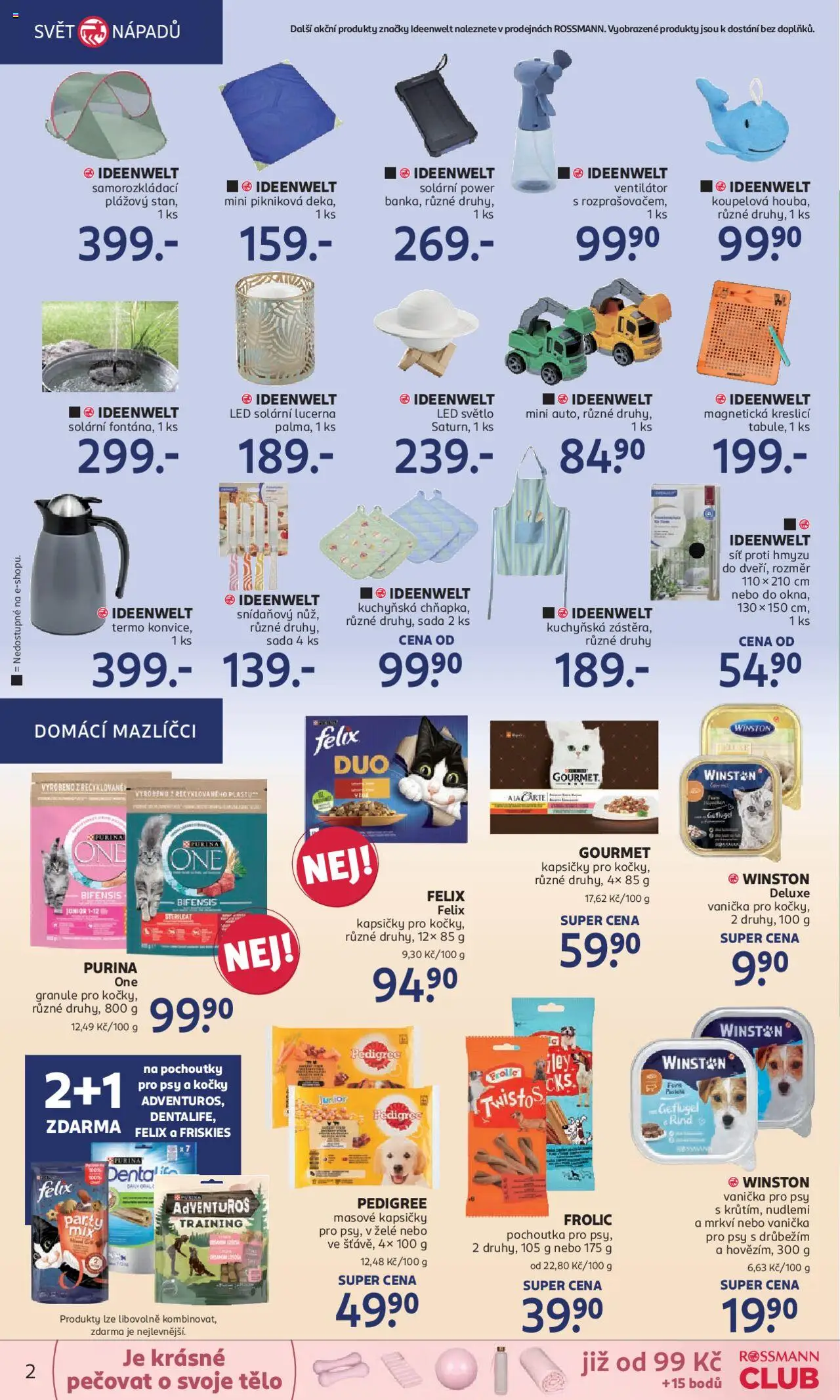 Rossmann leták od 18.06.2025 | Strana: 2 | Produkty: Lucerna, Síť proti hmyzu, Deluxe, Purina one