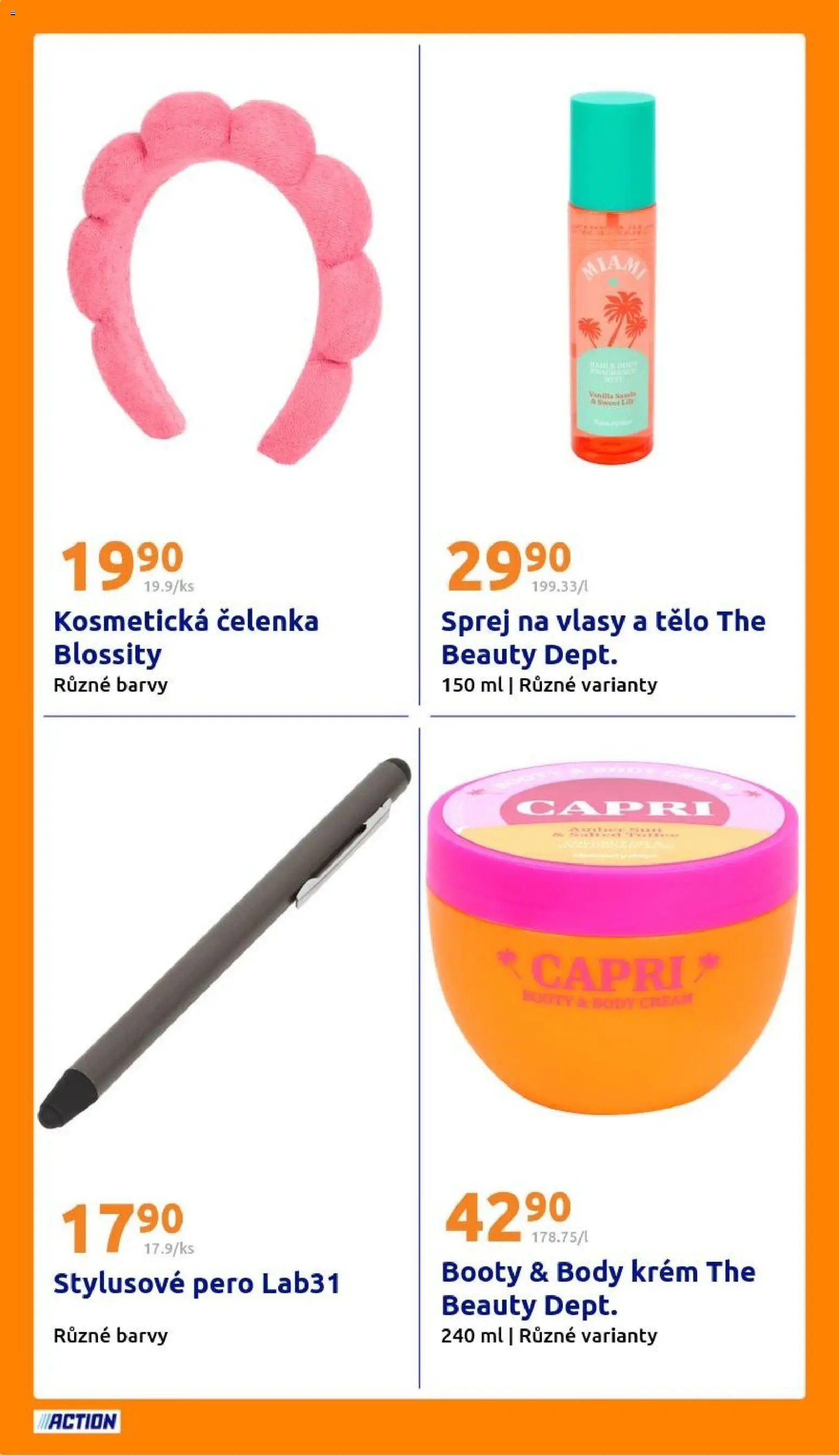 Action leták od 25.02.2026 | Strana: 26 | Produkty: Čelenka, Pero, Kosmetická čelenka, Body