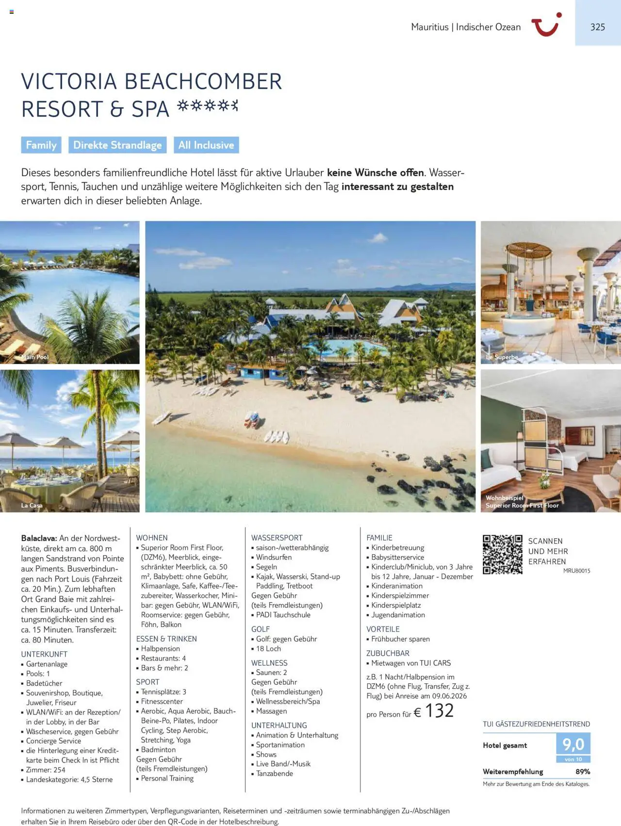 TUI Prospekt  Asien, Afrika, Orient & Indischer Ozean 2025/26 	 – gültig ab 01.11.2025 | Seite: 325 | Produkte: Babybett, Wasser