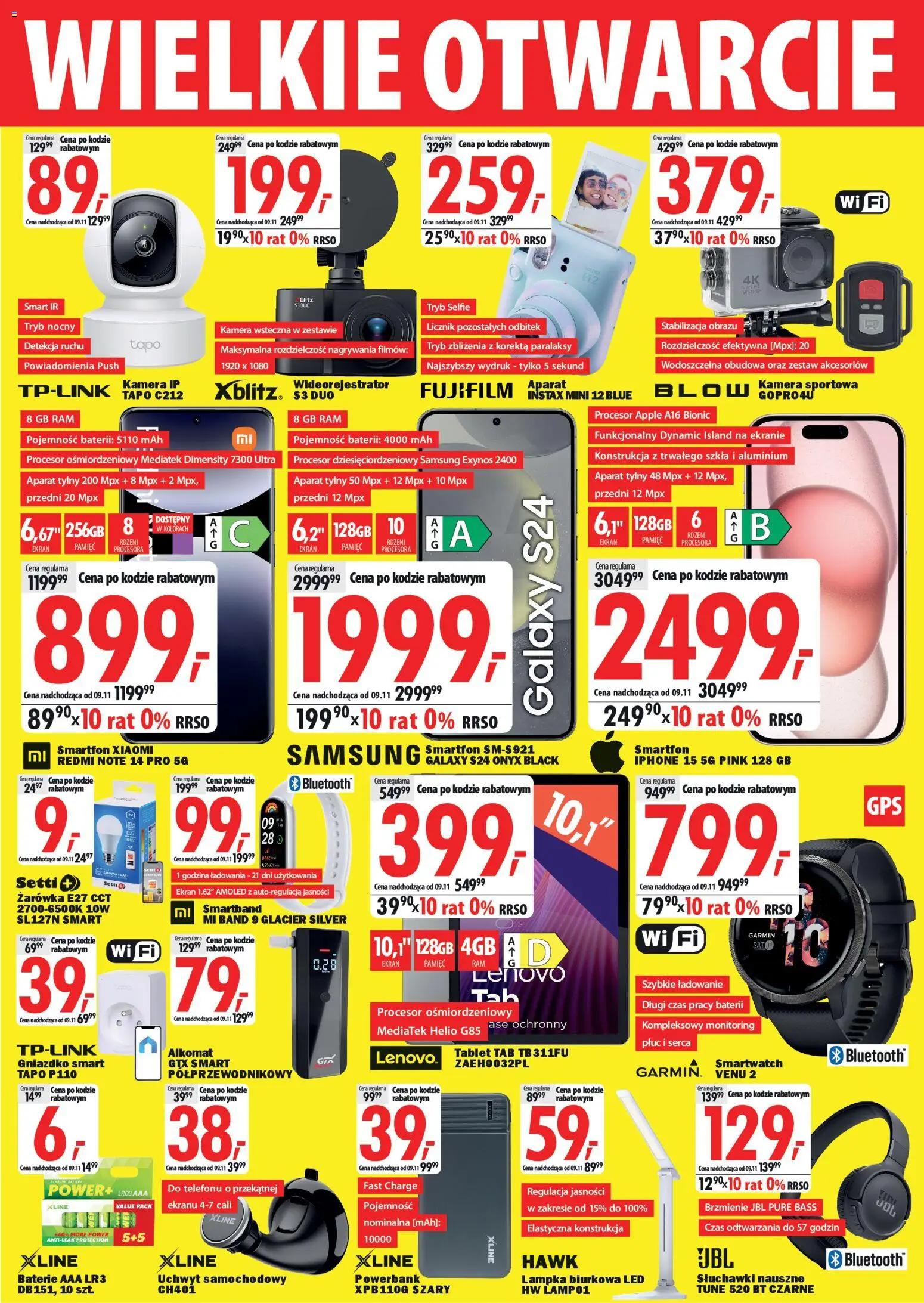 Mediaexpert Gazetka - Wielkie otwarcie Cieszyn od 30.10.2025 | Strona: 4 | Produkty: Smartfon, Tablet, Baterie, Smartwatch