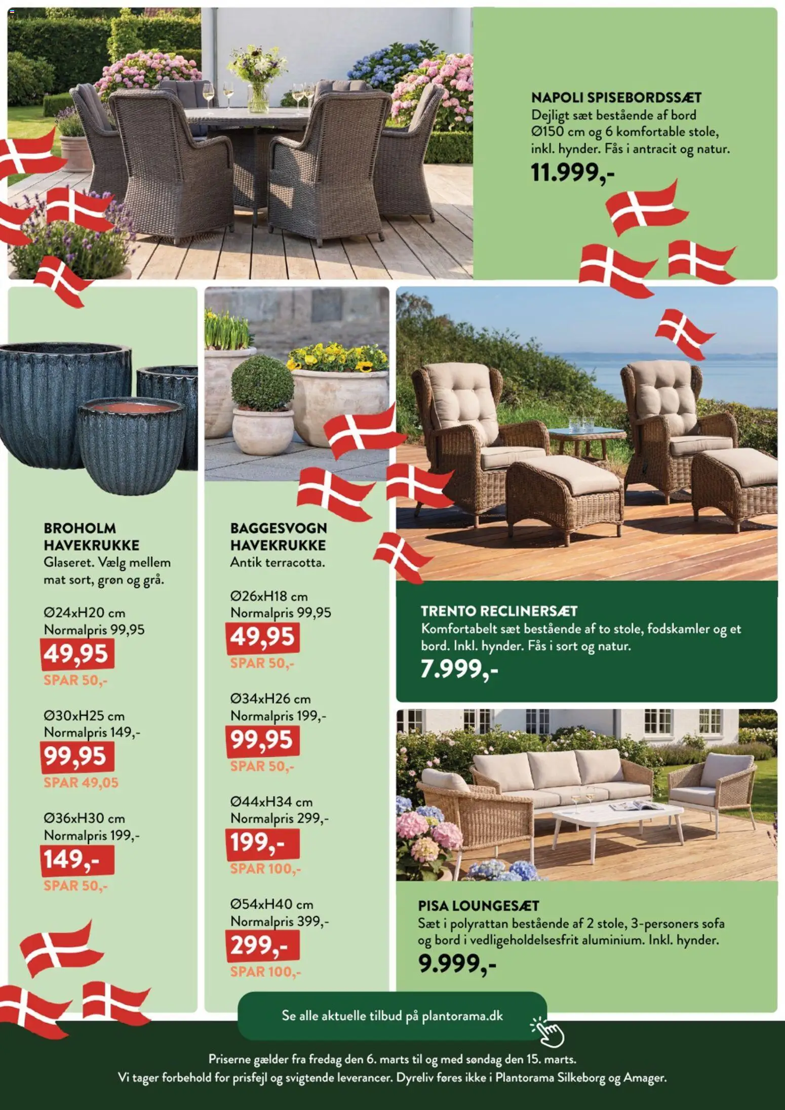 Plantorama tilbudsavis – gyldig fra 06.03.2026 | Side: 11 | Produkter: Sofa, Bord, Loungesæt