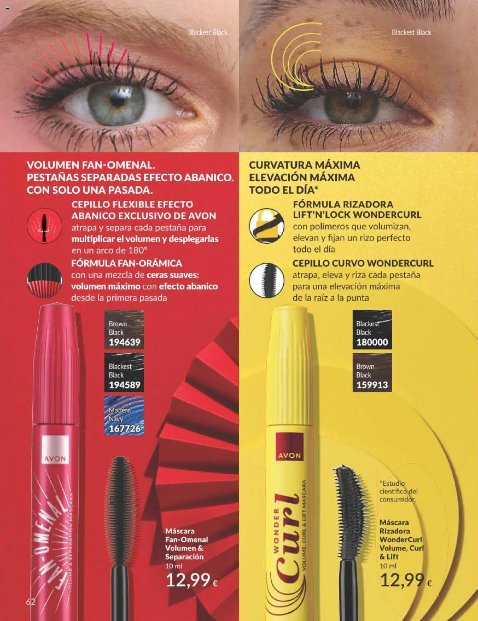 Catálogo AVON campaña 3 │ válido desde el 01.03.2026 | Página: 62 | Productos: Cepillo, Máscara