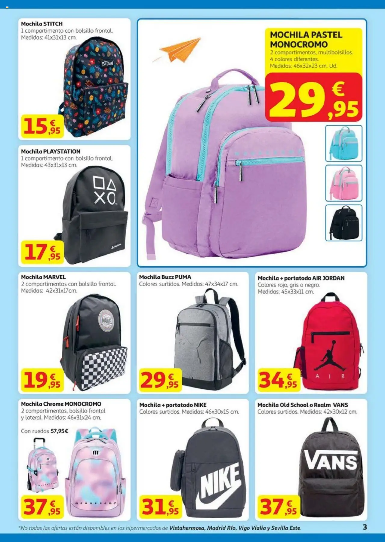 Alcampo - HG catalan  │ válido desde el 14.08.2025 | Página: 3 | Productos: Mochila, Playstation