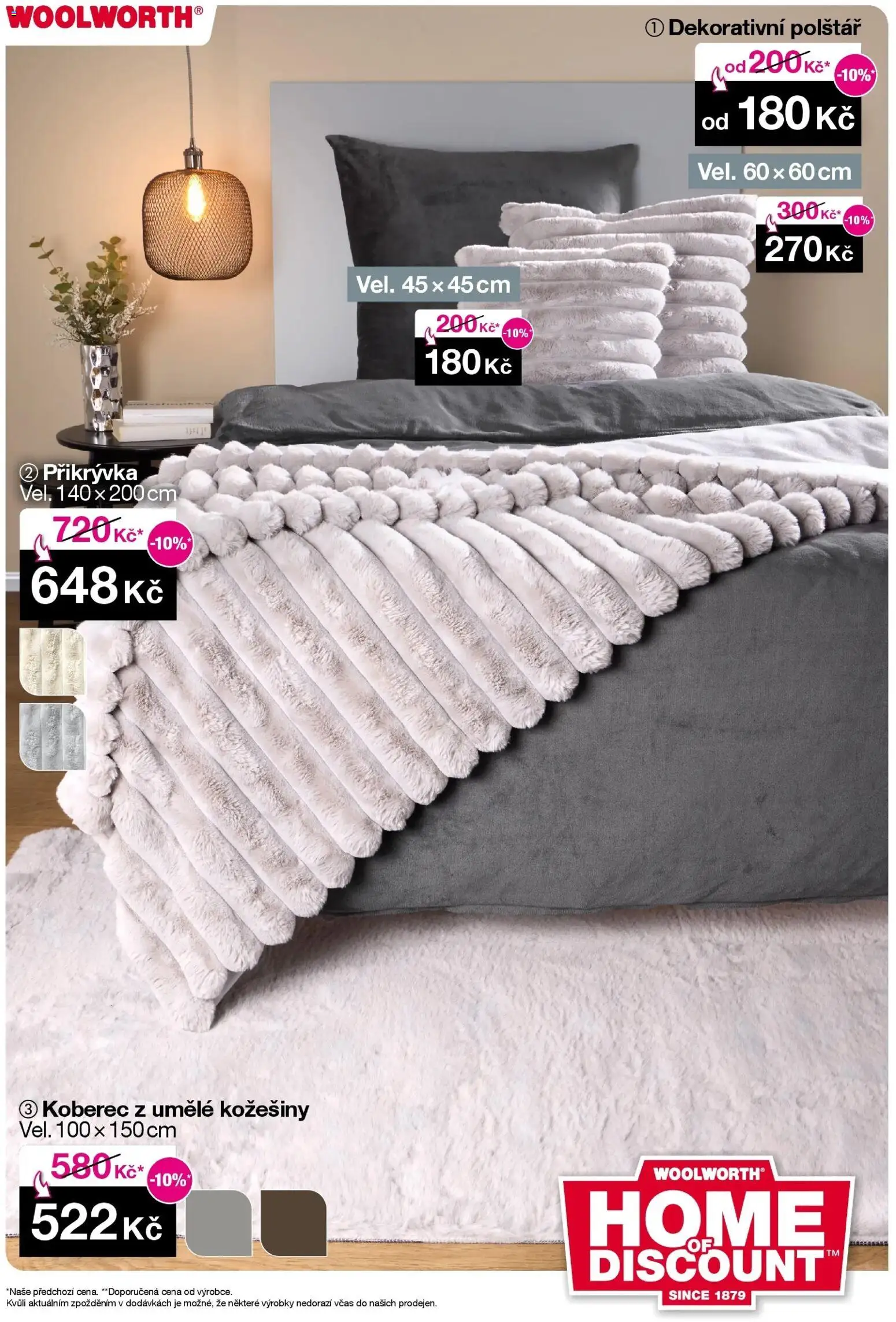 Woolworth leták od 21.11.2025 | Strana: 20 | Produkty: Polštář, Přikrývka, Koberec