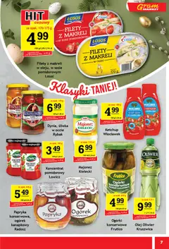 Pogląd oferty "Gram Market gazetka" - ważna od 01.04.2026 | Strona: 7 | Produkty: Dynia, Łosoś, Olej, Majonez
