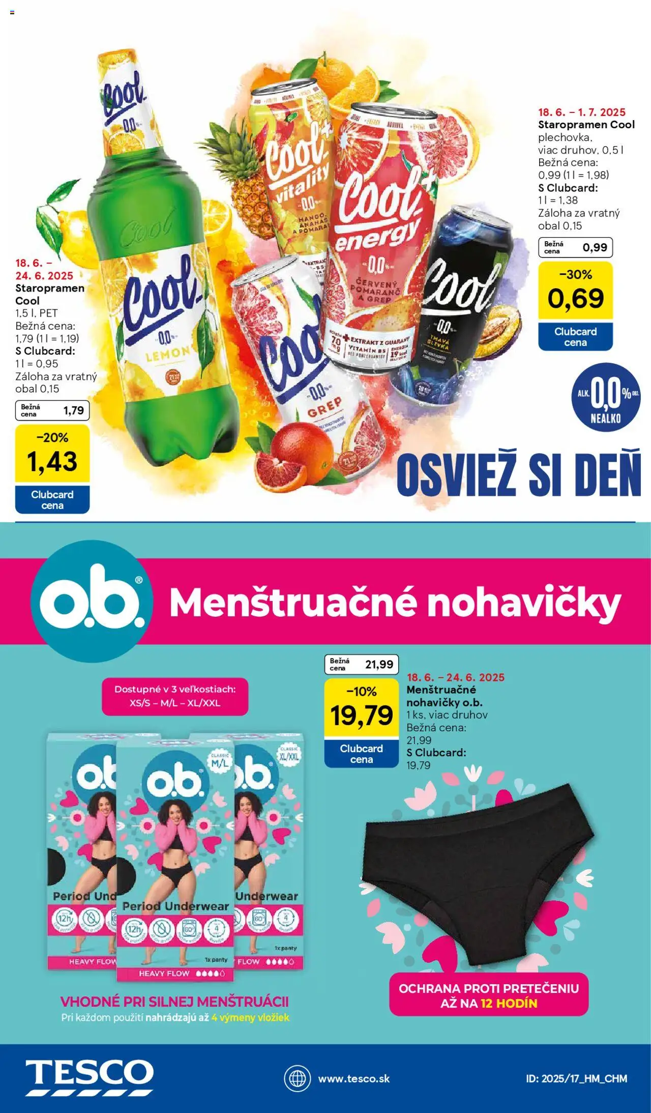 Tesco Hypermarket - leták │ platný od 18.06.2025 | Strana: 46 | Produkty: Staropramen, Ananás, Nohavičky, Grep