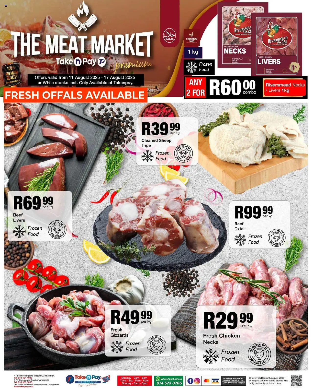 Take n Pay Specials │ valid from 11.08.2025 | Page: 16 | Products: Chicken meat, Chicken, Beef