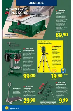 Lidl Aktionen ab 31.12.2025 gültig | Seite: 16 | Produkte: Arbeitstisch, Stativ