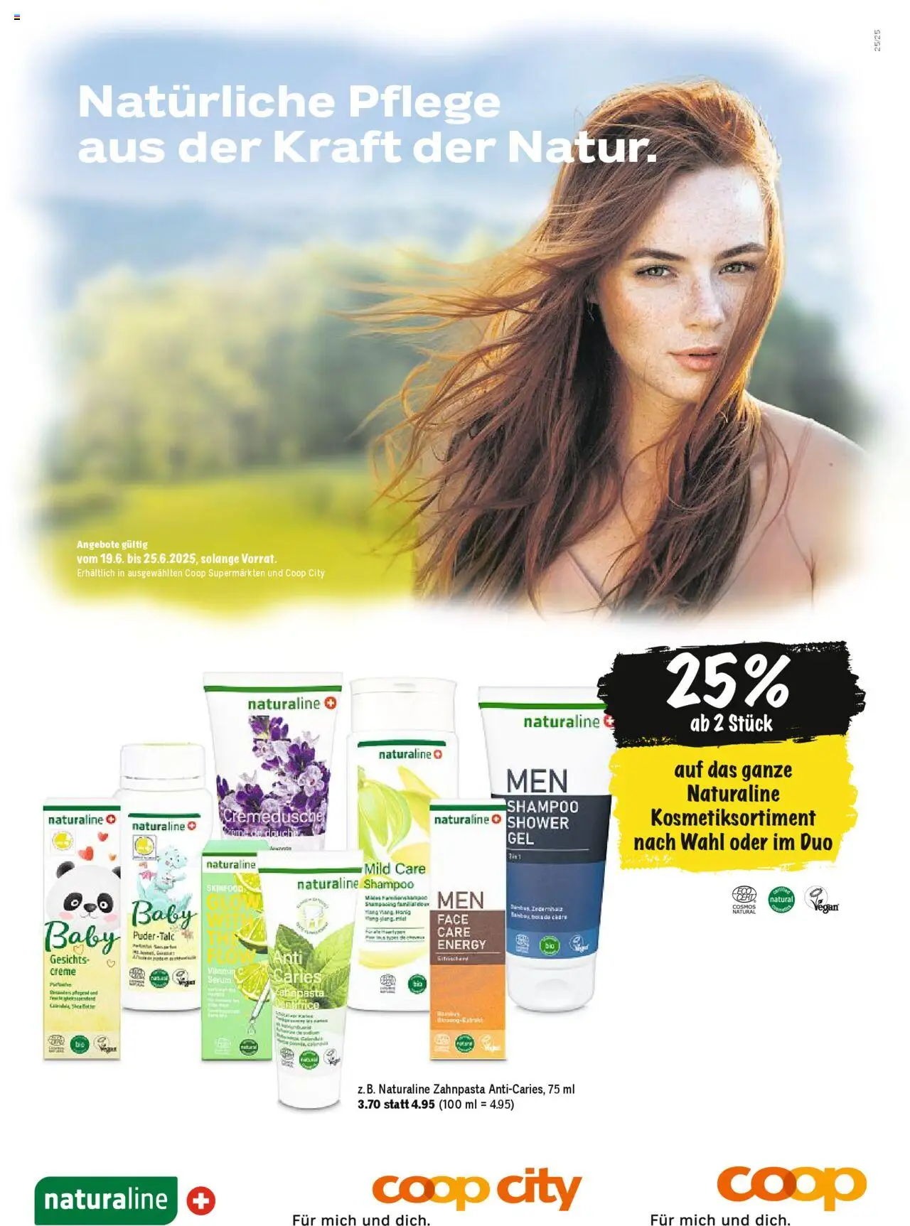 Coop Magazin ab 18.06.2025 | Seite: 28 | Produkte: Serum, Zahnpasta, Puder, Shower Gel