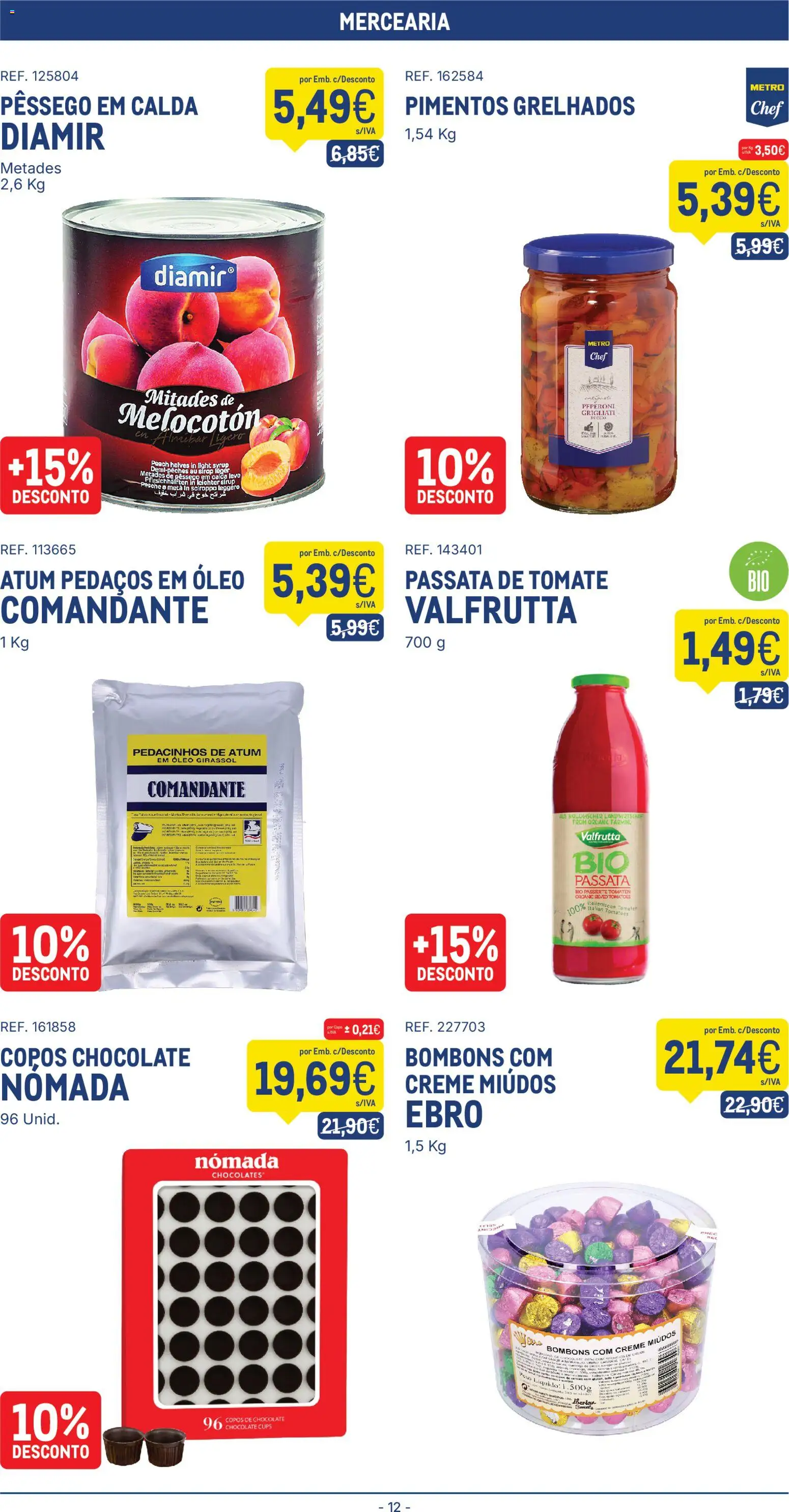Makro folheto │ válido de 10.03.2026 | Página: 12 | Produtos: Óleo, Chocolate, Tomate, Creme