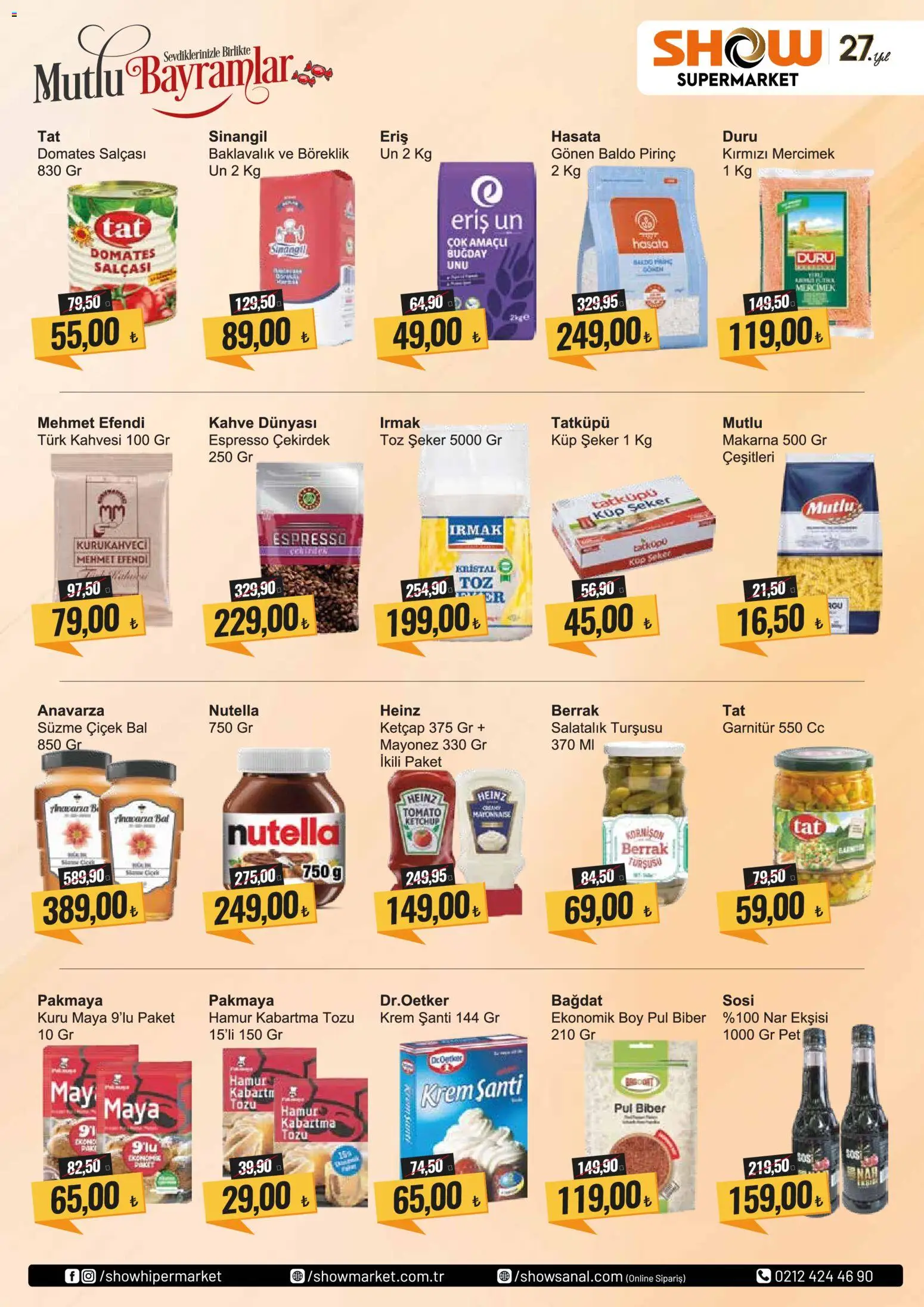 Show Market Katalog - 13.03.2026 tarihinden itibaren geçerlidir | Sayfa: 6 | Ürünler: Ravioli, Salatalık, Biber, Toz şeker