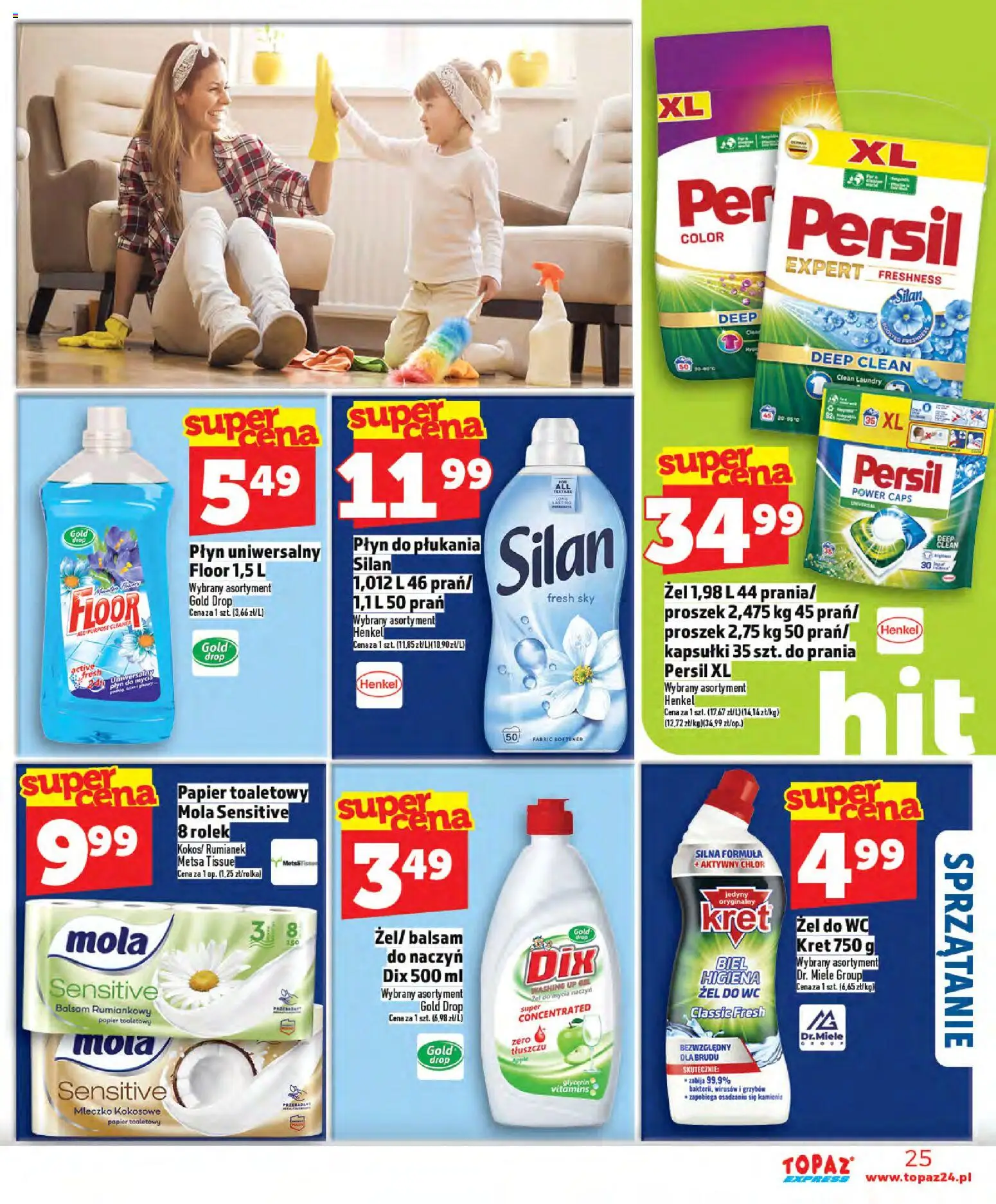 Topaz Gazetka - Express od 02.01.2026 | Strona: 25 | Produkty: Papier toaletowy, Persil, Mleczko kokosowe