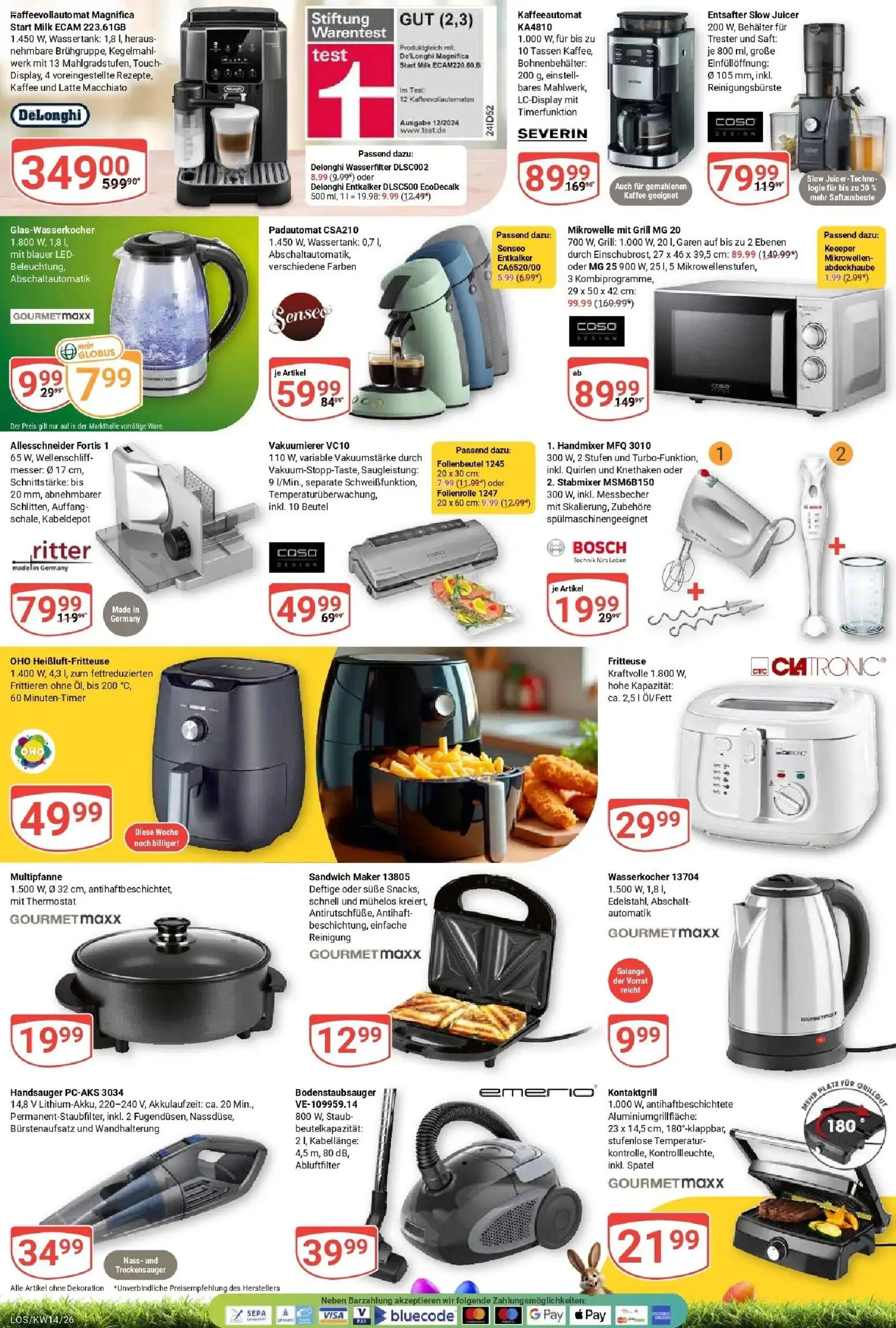Globus prospekt Losheim Am See	 – gültig ab 30.03.2026 | Seite: 30 | Produkte: Bosch, Vakuumierer, Handmixer, Stabmixer