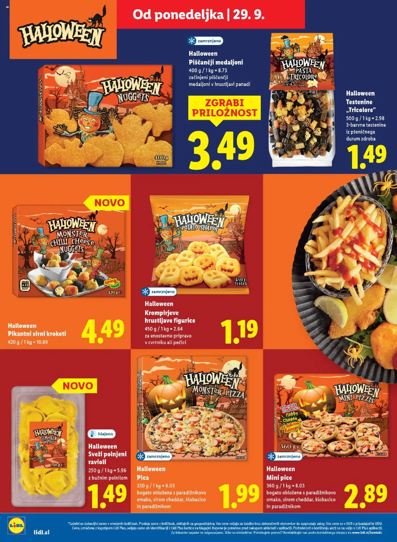 Novi Lidl katalog ponudbe – veljaven od 08.10.2025 | Stran: 12 | Izdelki: Pica, Testenine