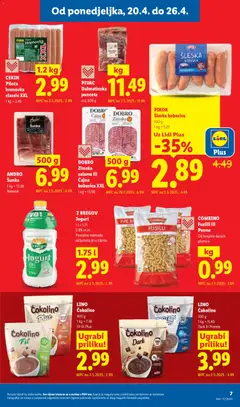 PIKOK Šleska kobasica, Šleska kobasica 550 g - Pregled kataloga iz trgovine Lidl, vrijedi od 20.04.2026 | Stranica: 7