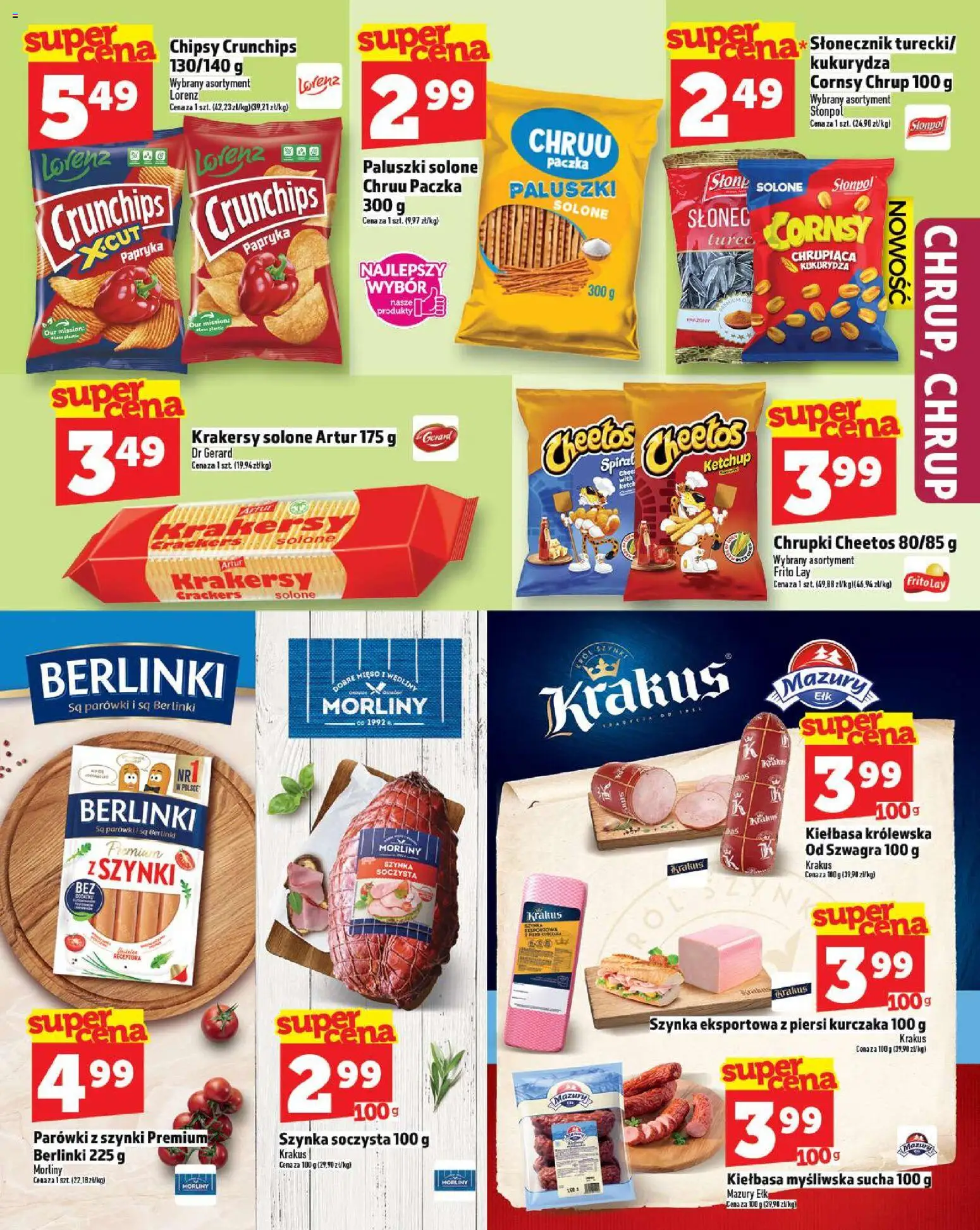 Topaz Gazetka MAZ od 20.11.2025 | Strona: 11 | Produkty: Kiełbasa, Chipsy, Parówki z szynki, Wędliny