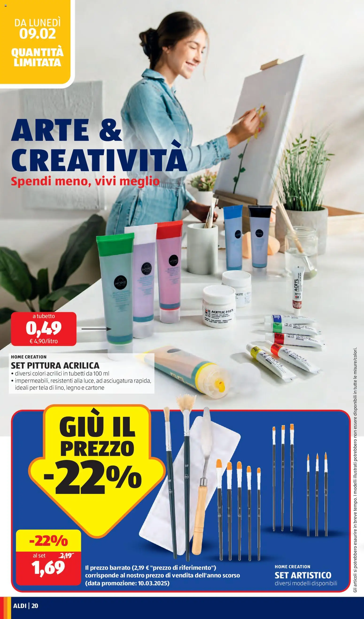 Volantino Aldi del 09.02.2026 | Pagina: 20 | Prodotti: Data, Pittura