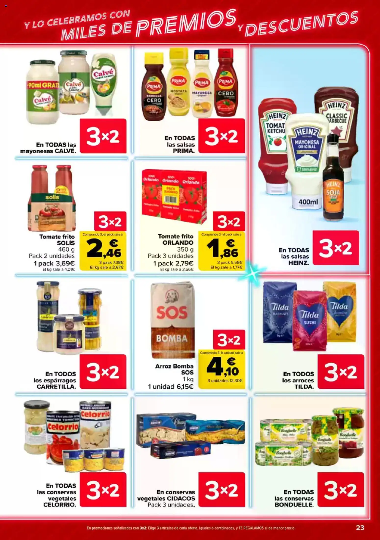Carrefour folleto │ válido desde el 23.04.2026 | Página: 23 | Productos: Νερό καρύδας, Té, Οθόνη προβολής, Σιδερώστρα