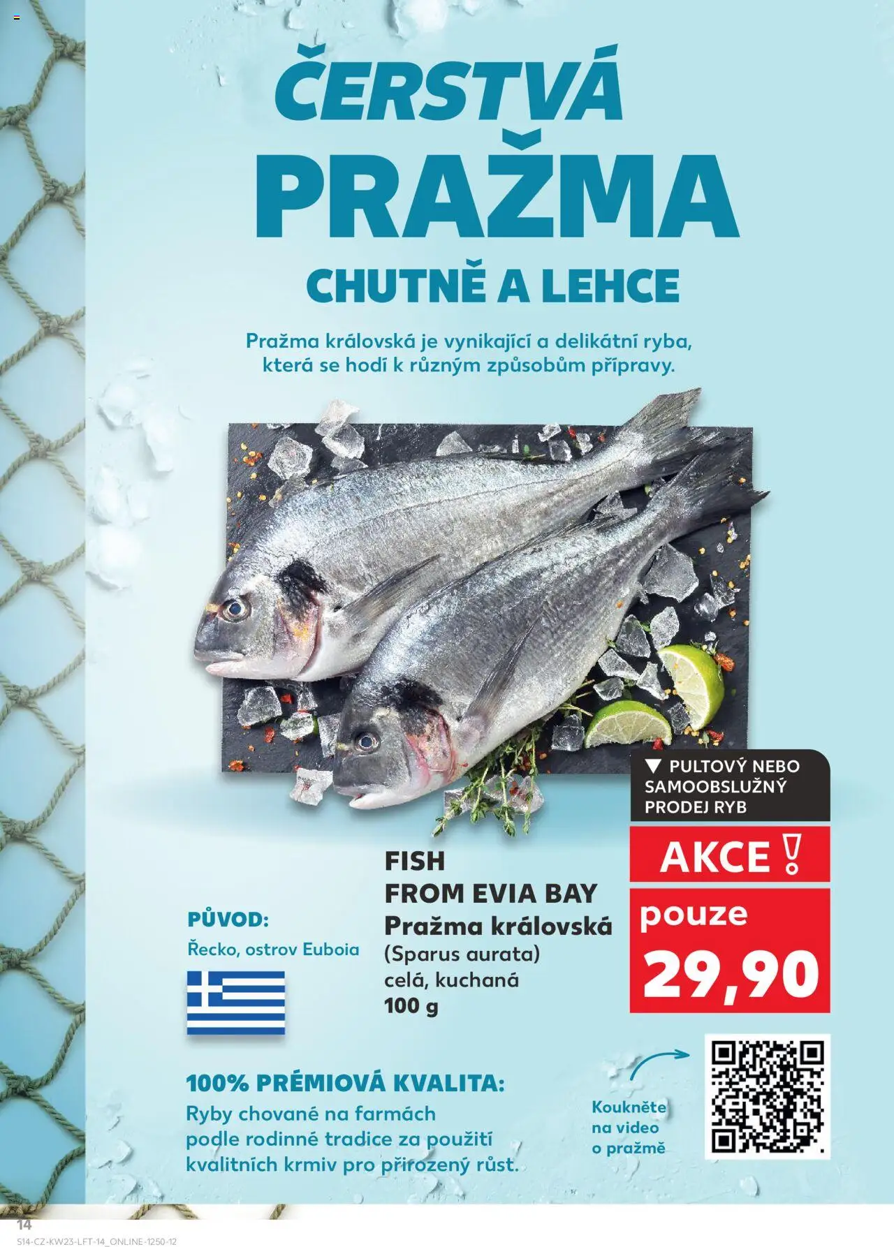 Kaufland leták - Praha 8 od 04.06.2025 | Strana: 14 | Produkty: Pražma, Ryby, Video