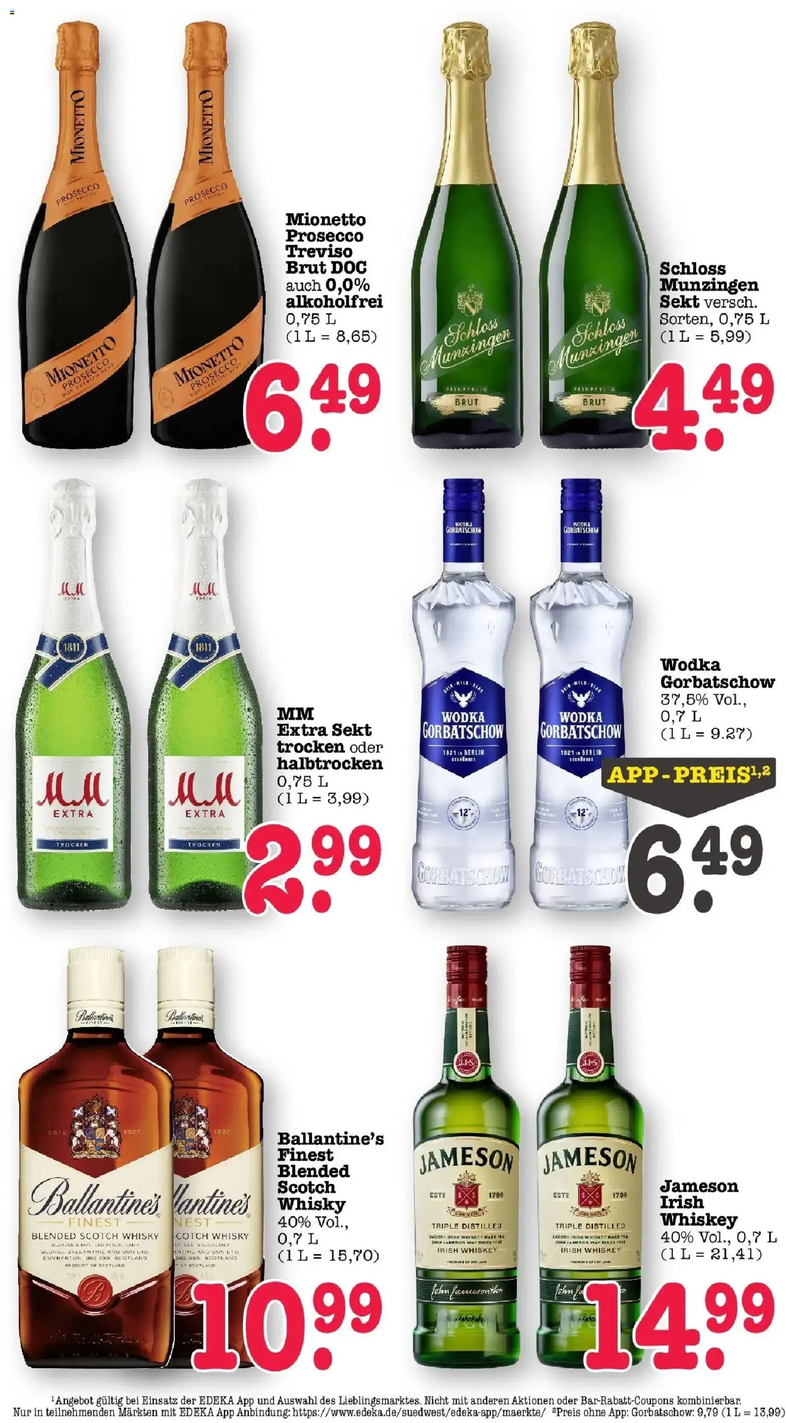 Edeka prospekt Bühlertal	 – gültig ab 01.03.2026 | Seite: 44 | Produkte: Whisky, Jameson, Vodka, Whiskey