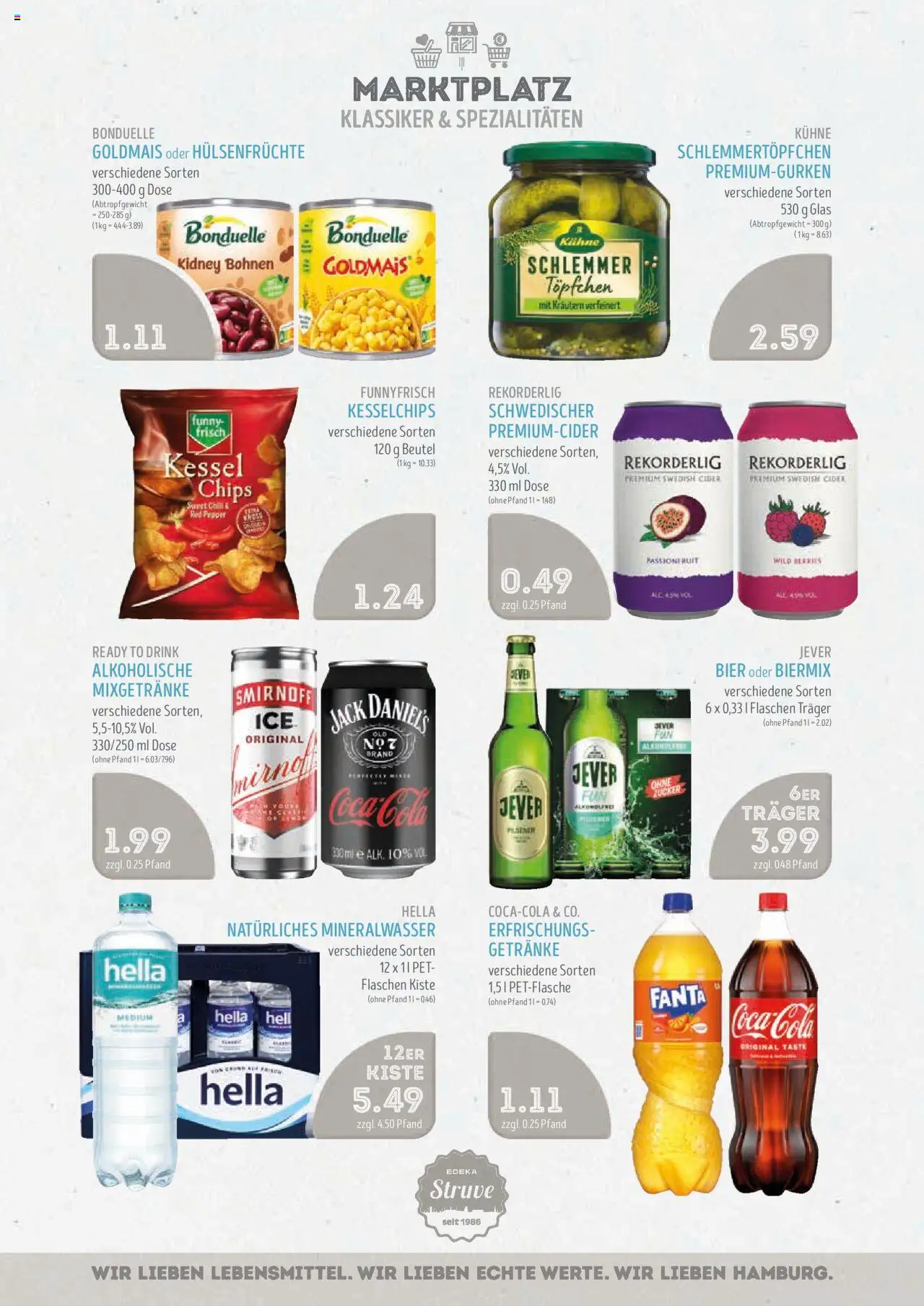 Edeka Struve Prospekt 	 - gültig ab dem 25.08.2025 | Seite: 9 | Produkte: Bier, Jack Daniel's, Mineralwasser, Jever
