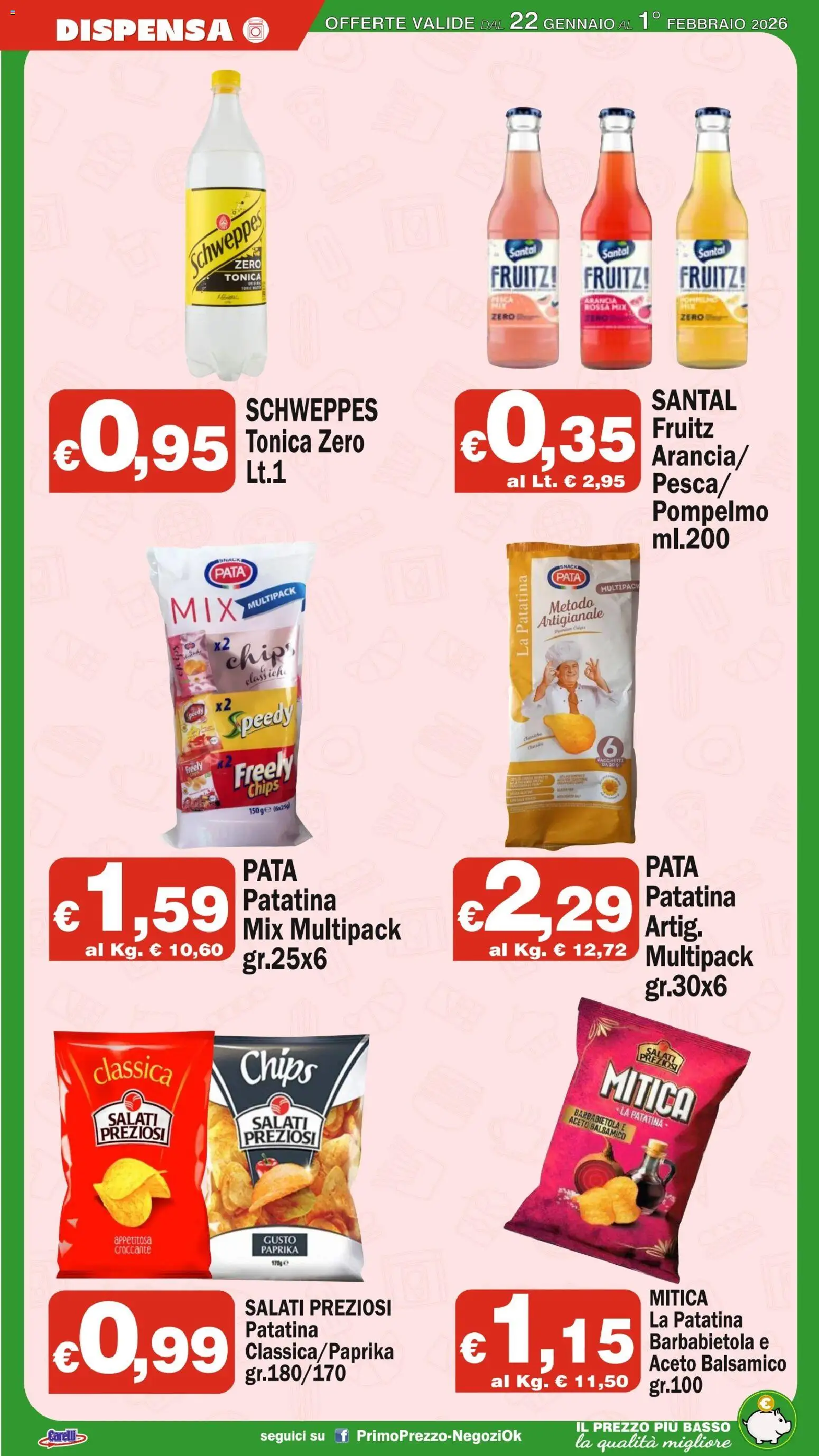 Volantino Primo Prezzo del 22.01.2026 | Pagina: 10 | Prodotti: Pompelmo, Barbabietola, Aceto