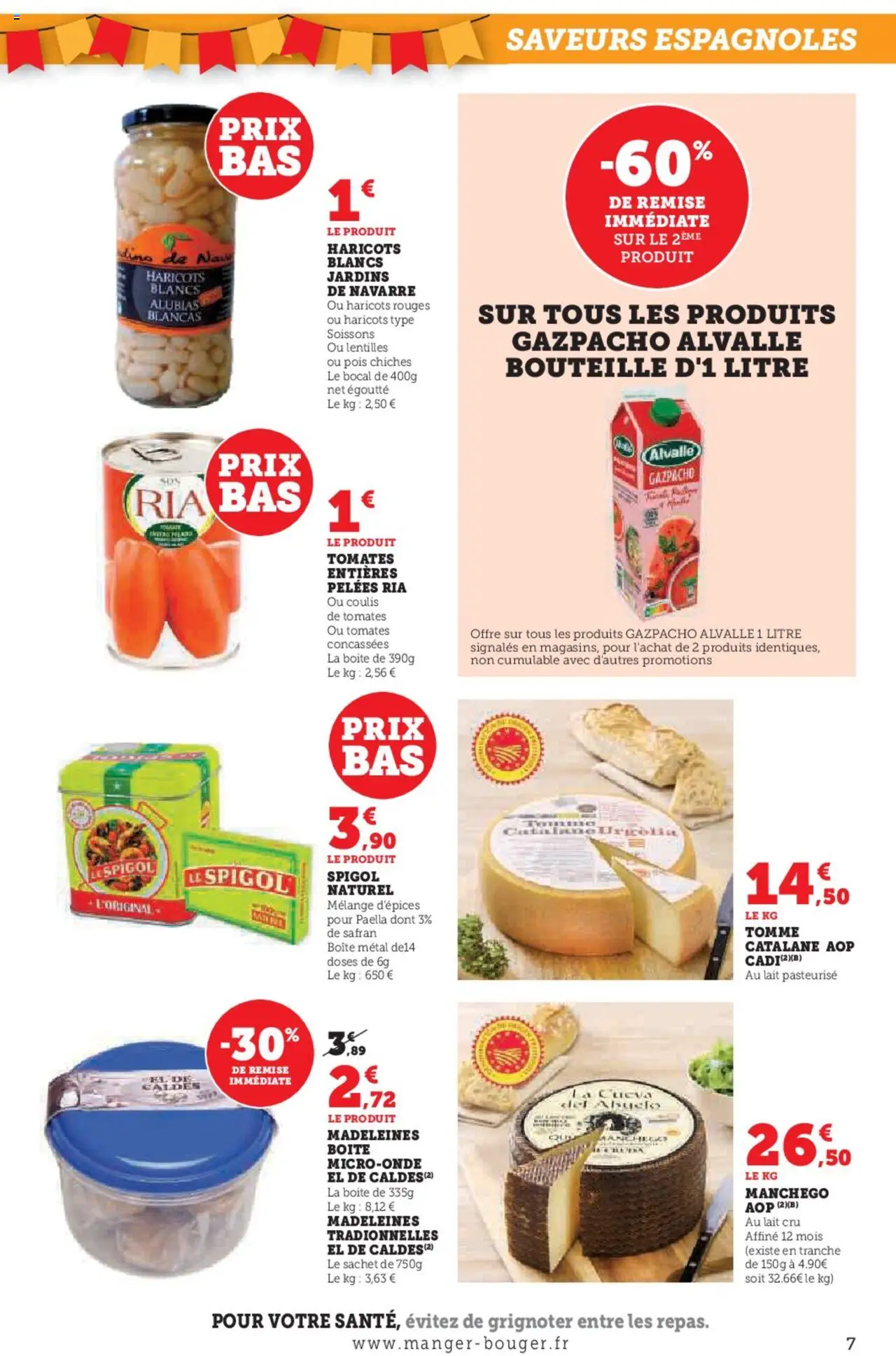  | Page: 7 | Produits: Micro-onde, Haricots rouges, Pois chiches, Pois