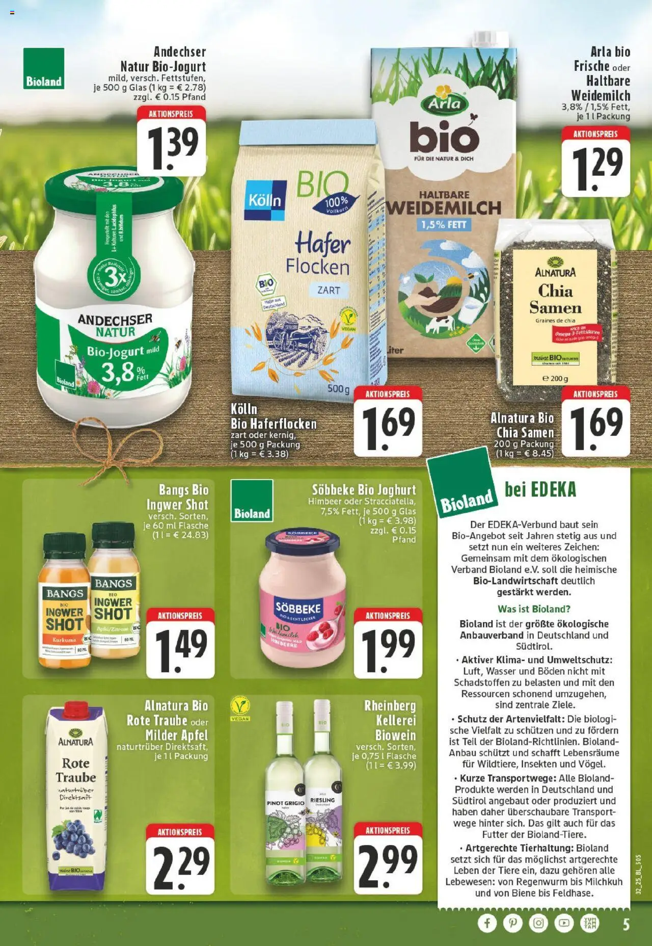 Edeka prospekt Neuss-Meertal	 - gültig ab dem 03.08.2025 | Seite: 5 | Produkte: Kolln, Joghurt, Äpfel, Flocken