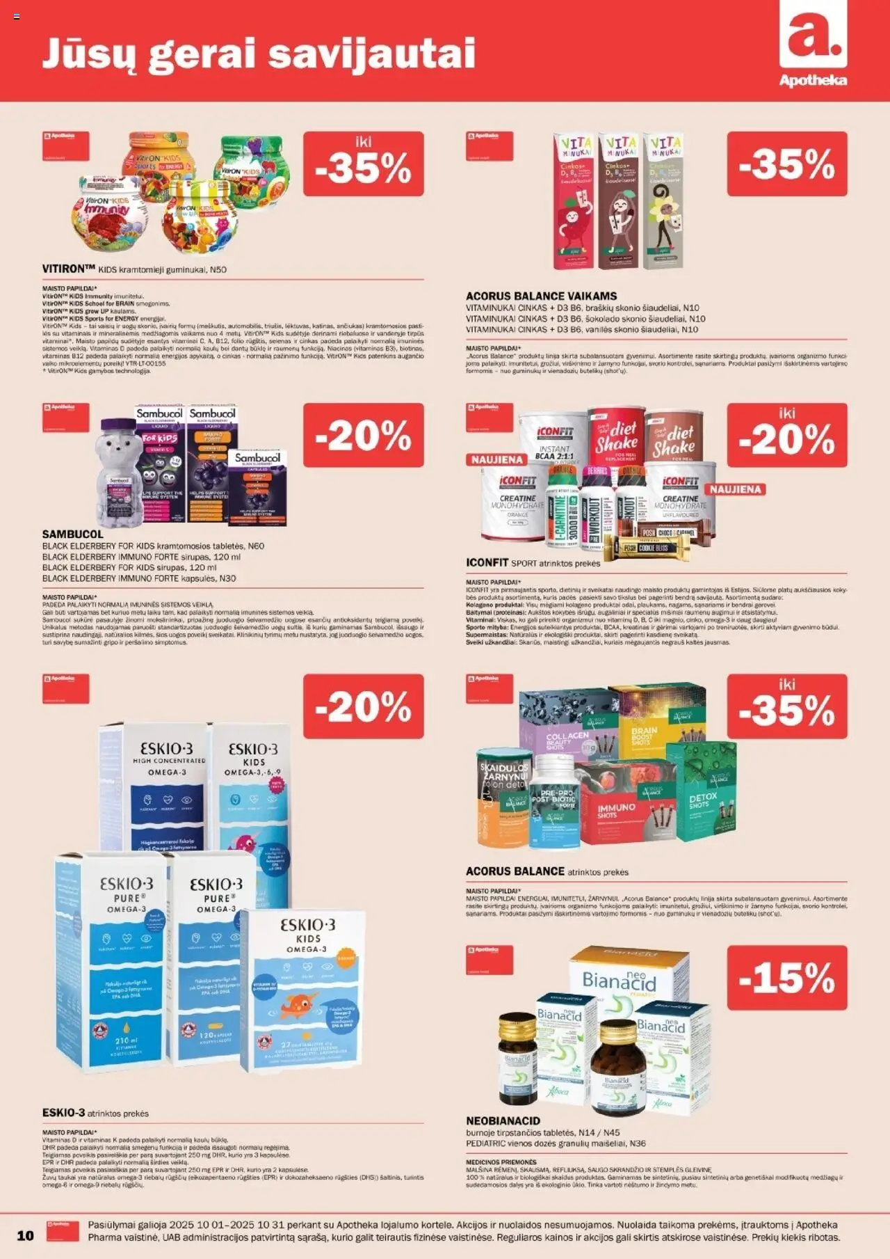 Apotheka akcijos nuo 01.10.2025 | Puslapis: 10