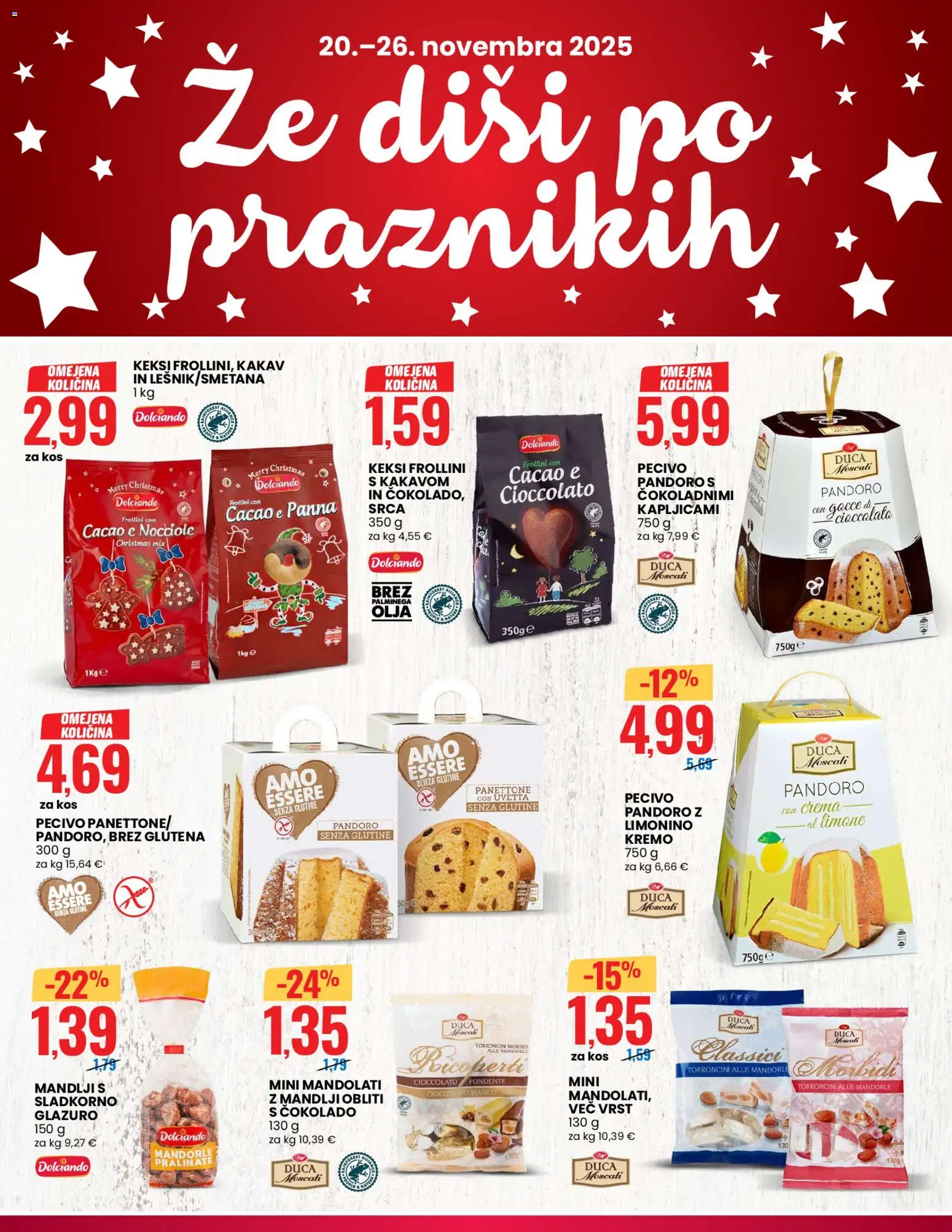 Novi Eurospin katalog ponudbe – veljaven od 20.11.2025 | Stran: 10 | Izdelki: Keksi, Mandlji, Kos, Kakav