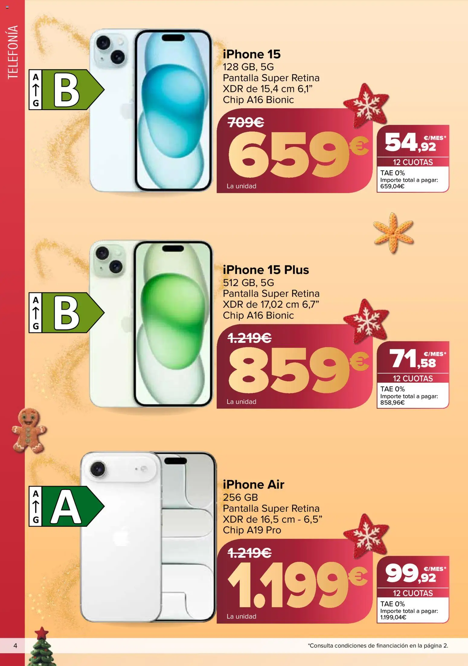 Carrefour folleto │ válido desde el 03.12.2025 | Página: 4 | Productos: Iphone