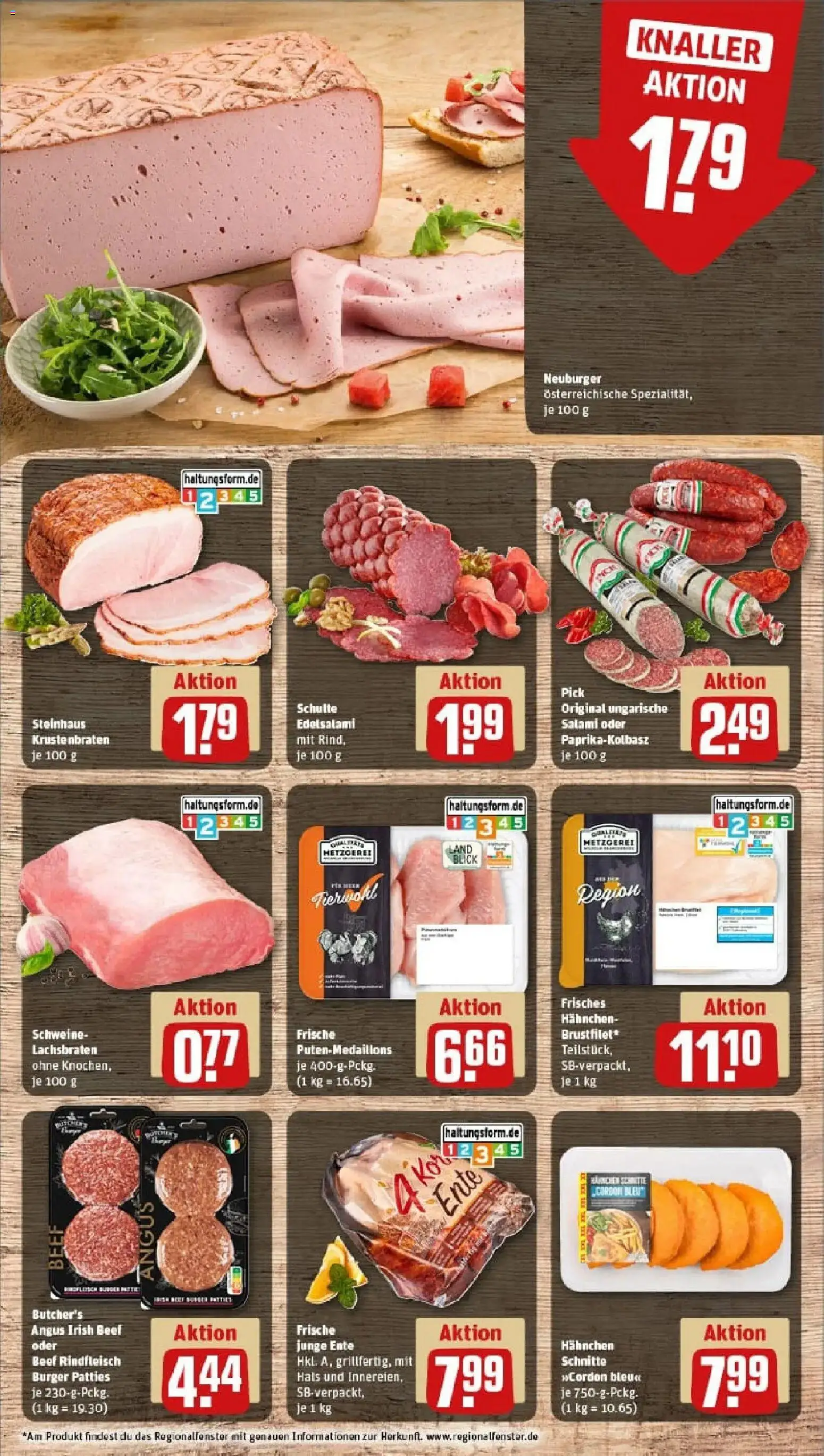 Rewe prospekt Bad Homburg V. D. Höhe	 – gültig ab 22.12.2025 | Seite: 10 | Produkte: Hahnchen, Burger, Salami, Rindfleisch