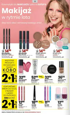 Drogerie Natura Gazetka od 05.07.2025 | Strona: 8 | Produkty: Makijaż, Puder, Eyeliner, Konturówka