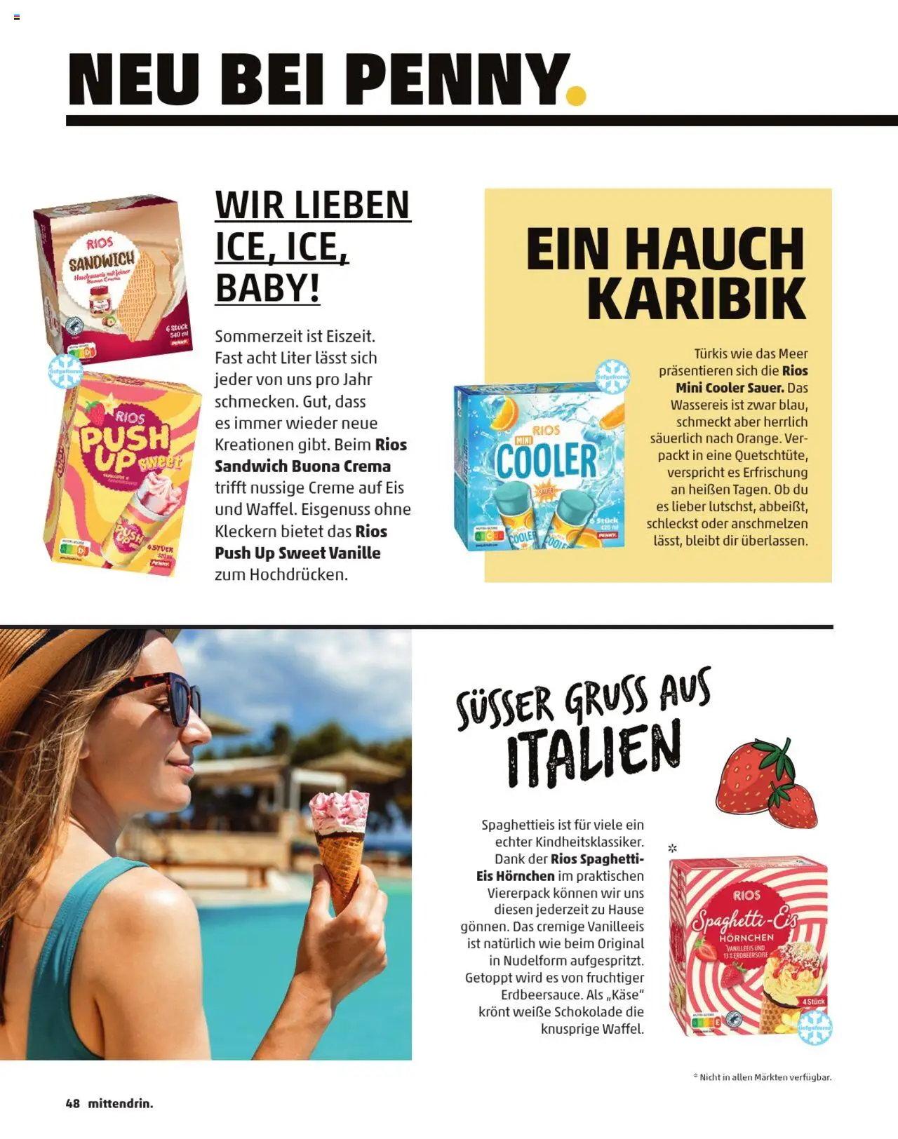 Penny  Kundenmagazin Sommer - gültig ab dem 13.06.2025 | Seite: 48 | Produkte: Schokolade, Creme, Eis