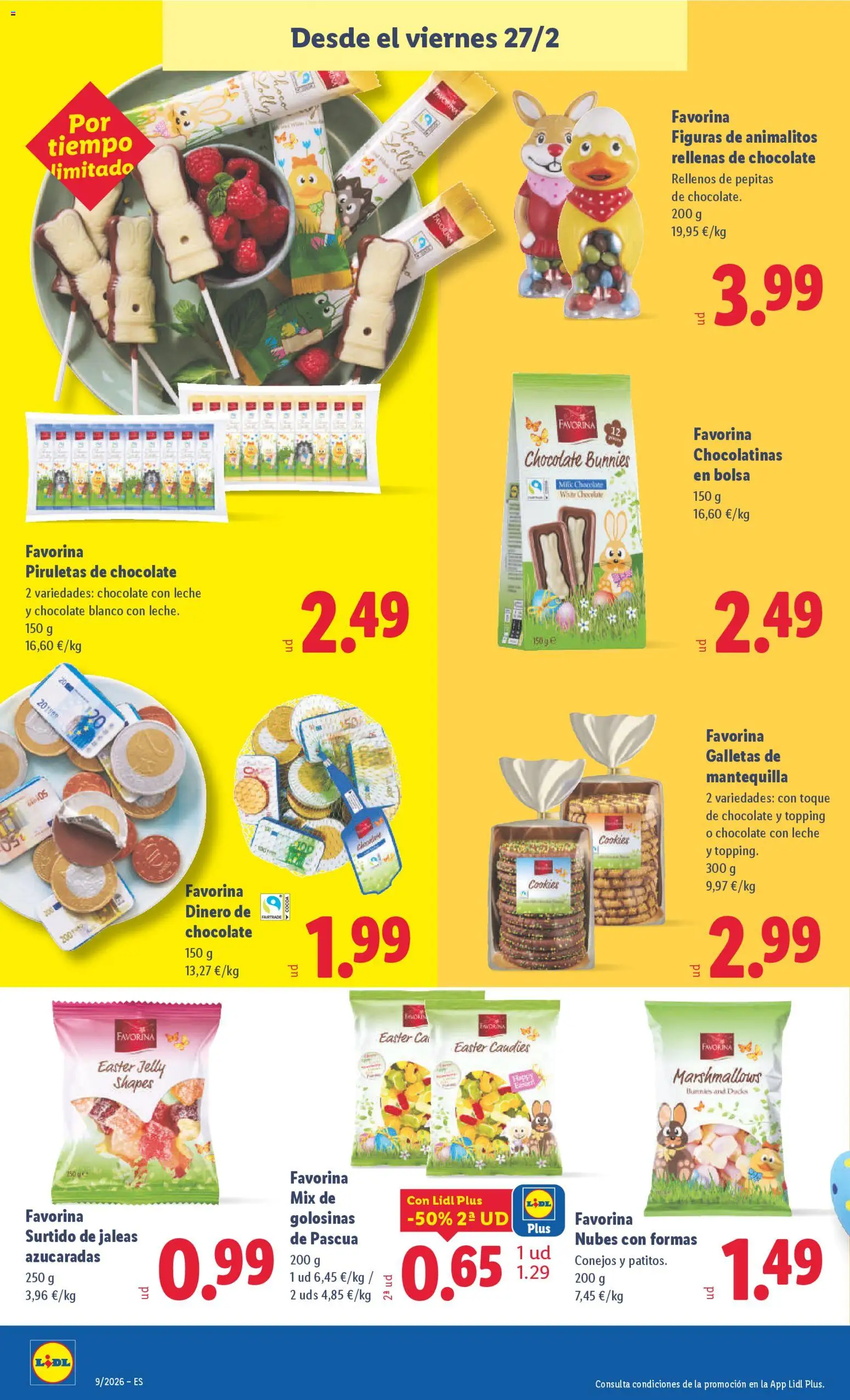 Lidl folleto │ válido desde el 23.02.2026 | Página: 30 | Productos: Chocolatinas, Leche, Galletas, Chocolate con leche