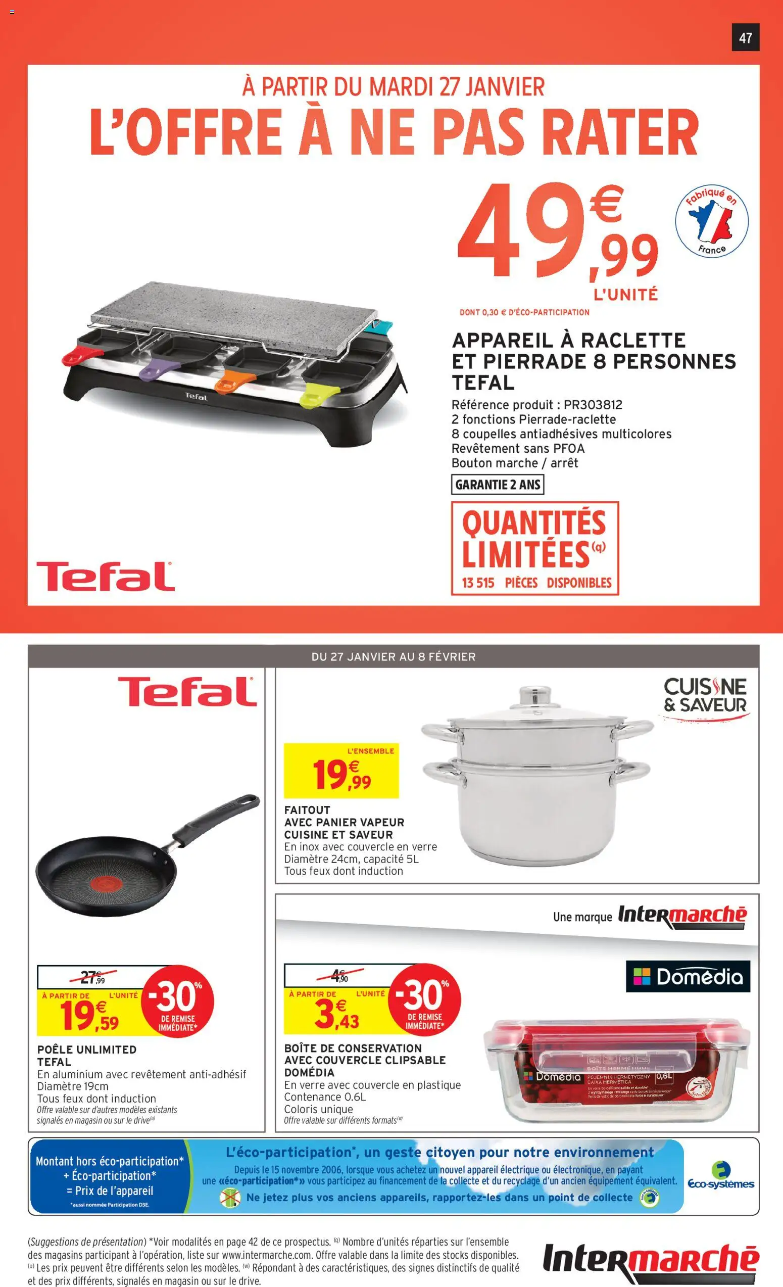 {H1} | Page: 47 | Produits: Poêle, Raclette, Panier, Appareil à raclette