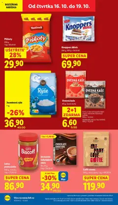 Náhled letáku Lotus pomazánka, 500 g, crunchy, 1 kg = 173,80 Kč od 16.10.2025 | Strana: 18