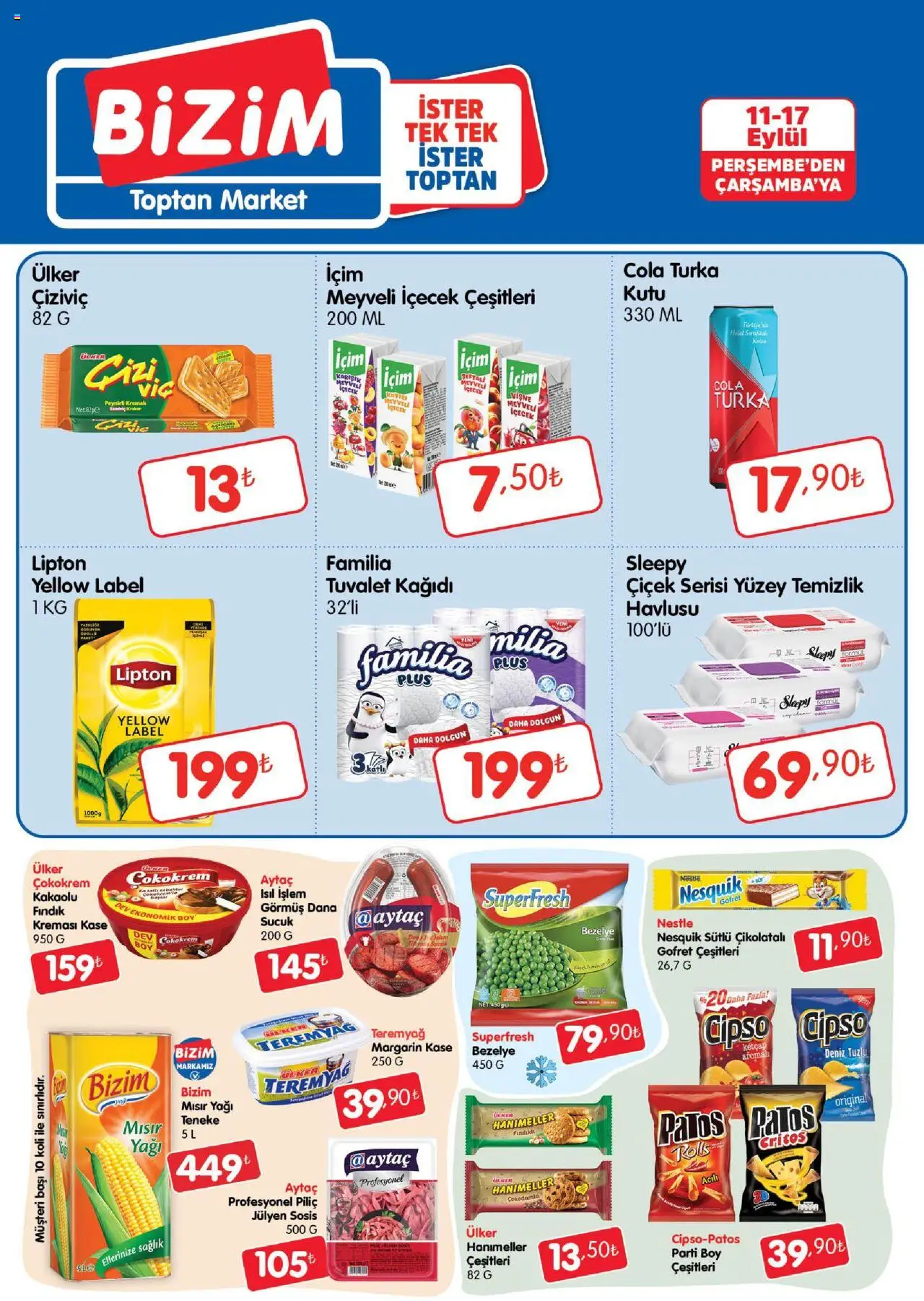 Bizim Toptan Katalog - 11.09.2025 tarihinden itibaren geçerlidir | Sayfa: 1 | Ürünler: Kaşe, Vişne, Şeftali, Mısır