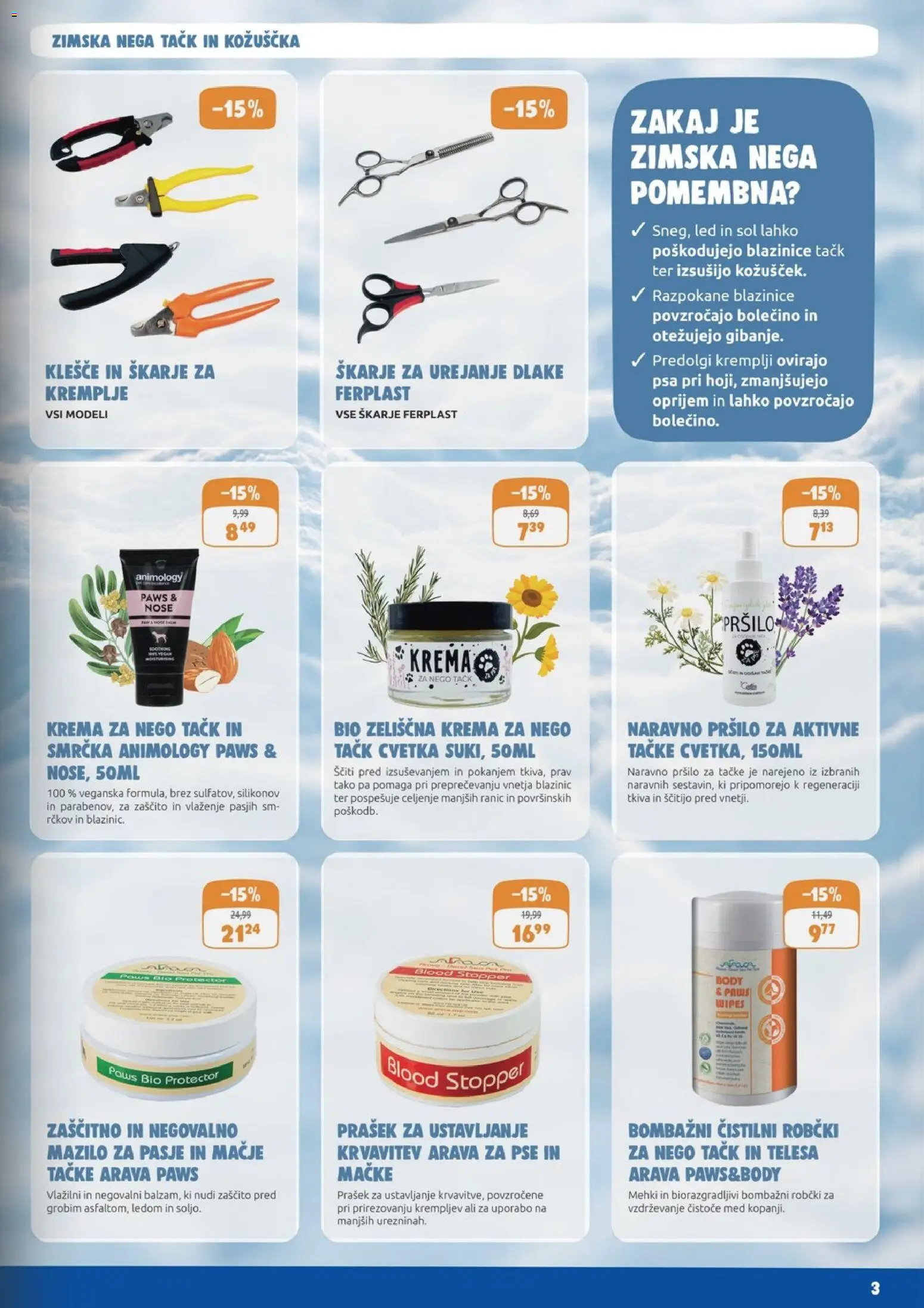 Novi Mr. Pet katalog ponudbe – veljaven od 01.01.2026 | Stran: 3 | Izdelki: Prašek, Robčki, Krema, Sol