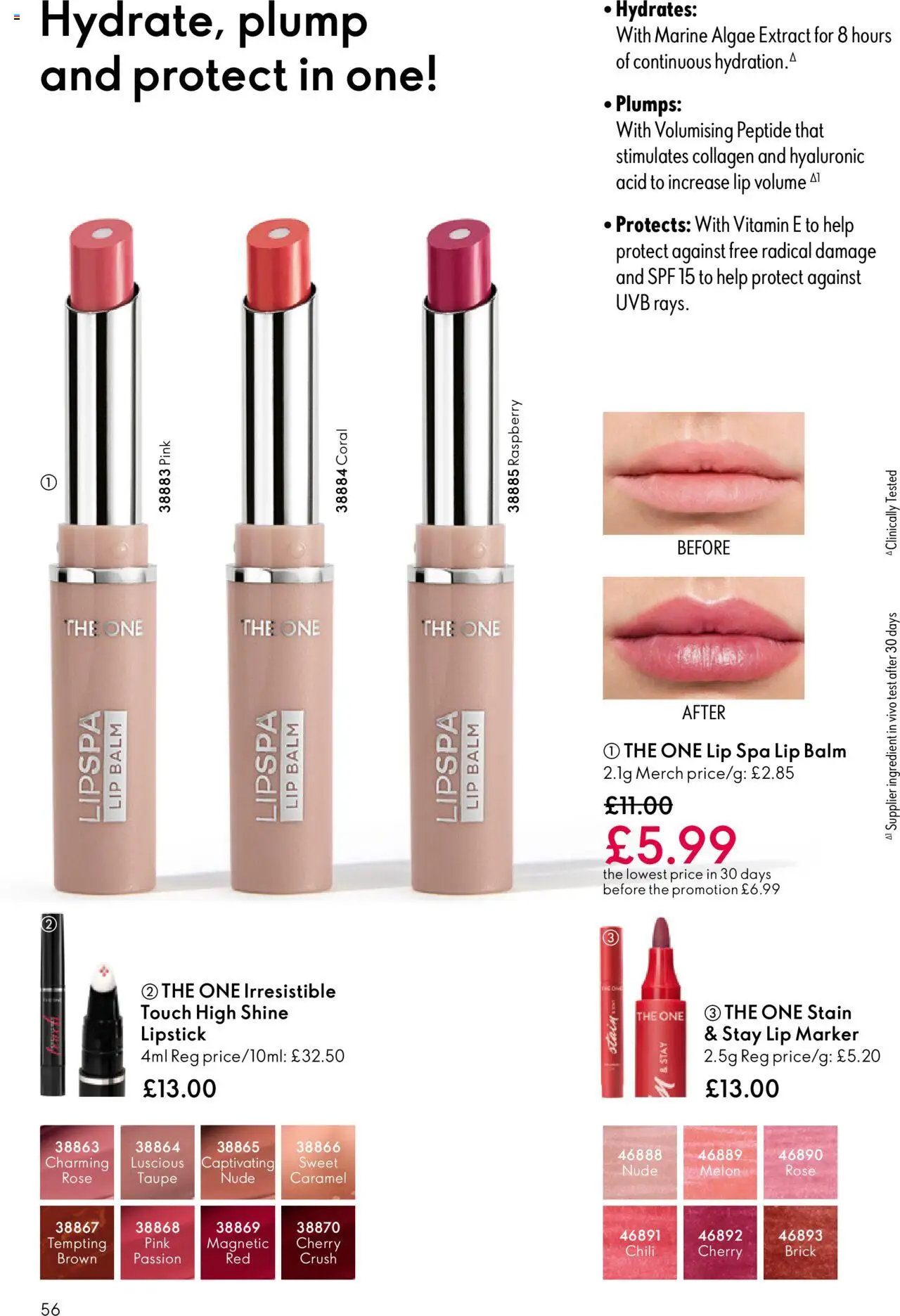  | Page: 56 | Products: Lipstick, Raspberry