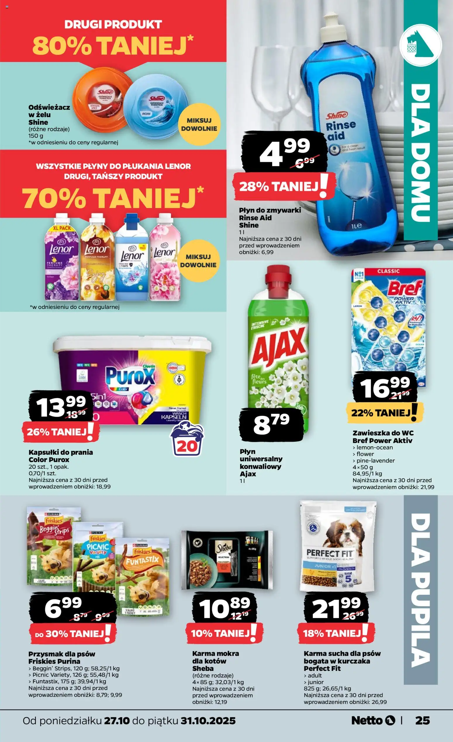Netto gazetka - Spożywcza od 27.10.2025 | Strona: 25 | Produkty: Odświeżacz, Kapsułki do prania