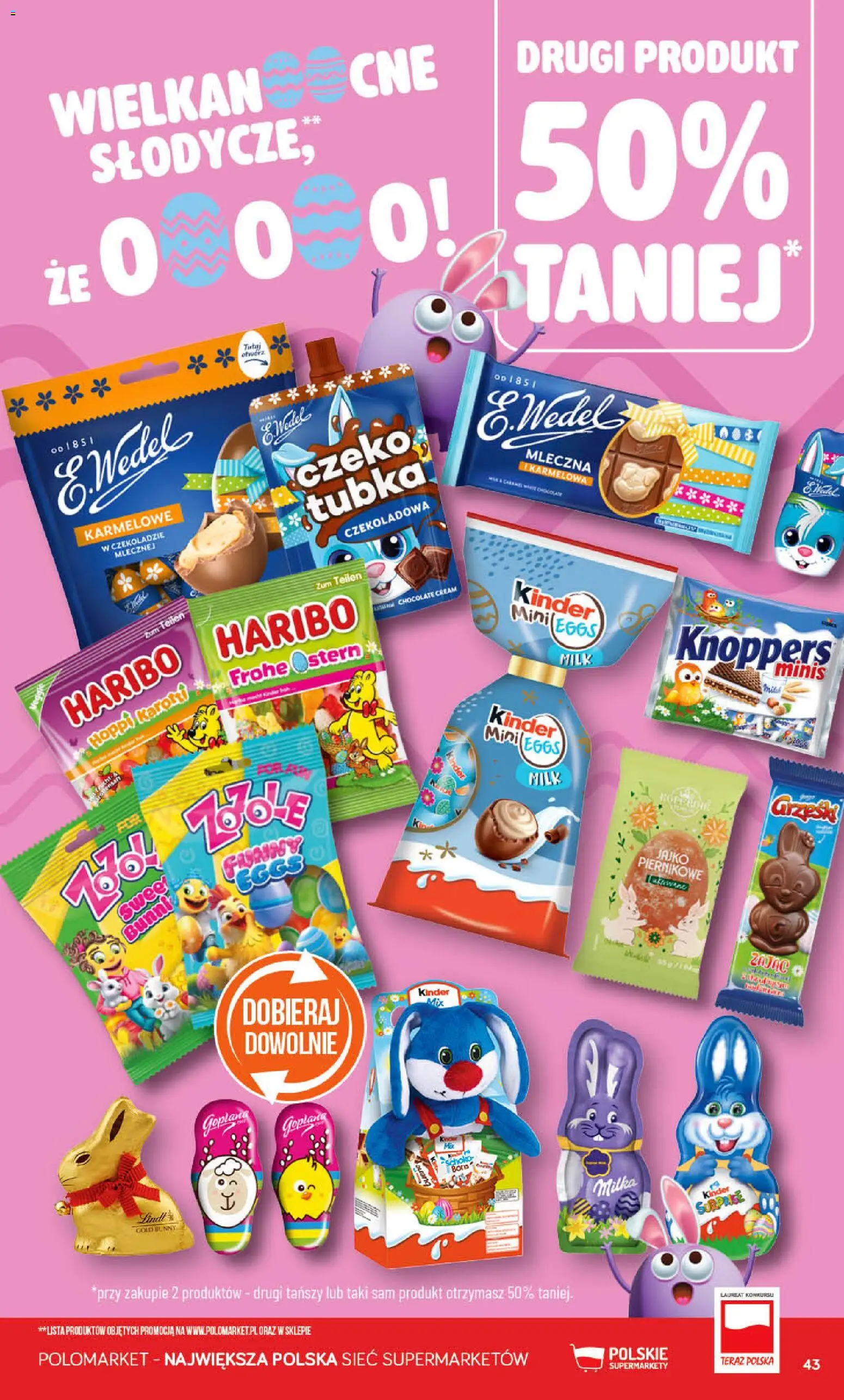 POLOmarket gazetka od 18.03.2026 | Strona: 43 | Produkty: Czekoladowa, Milka