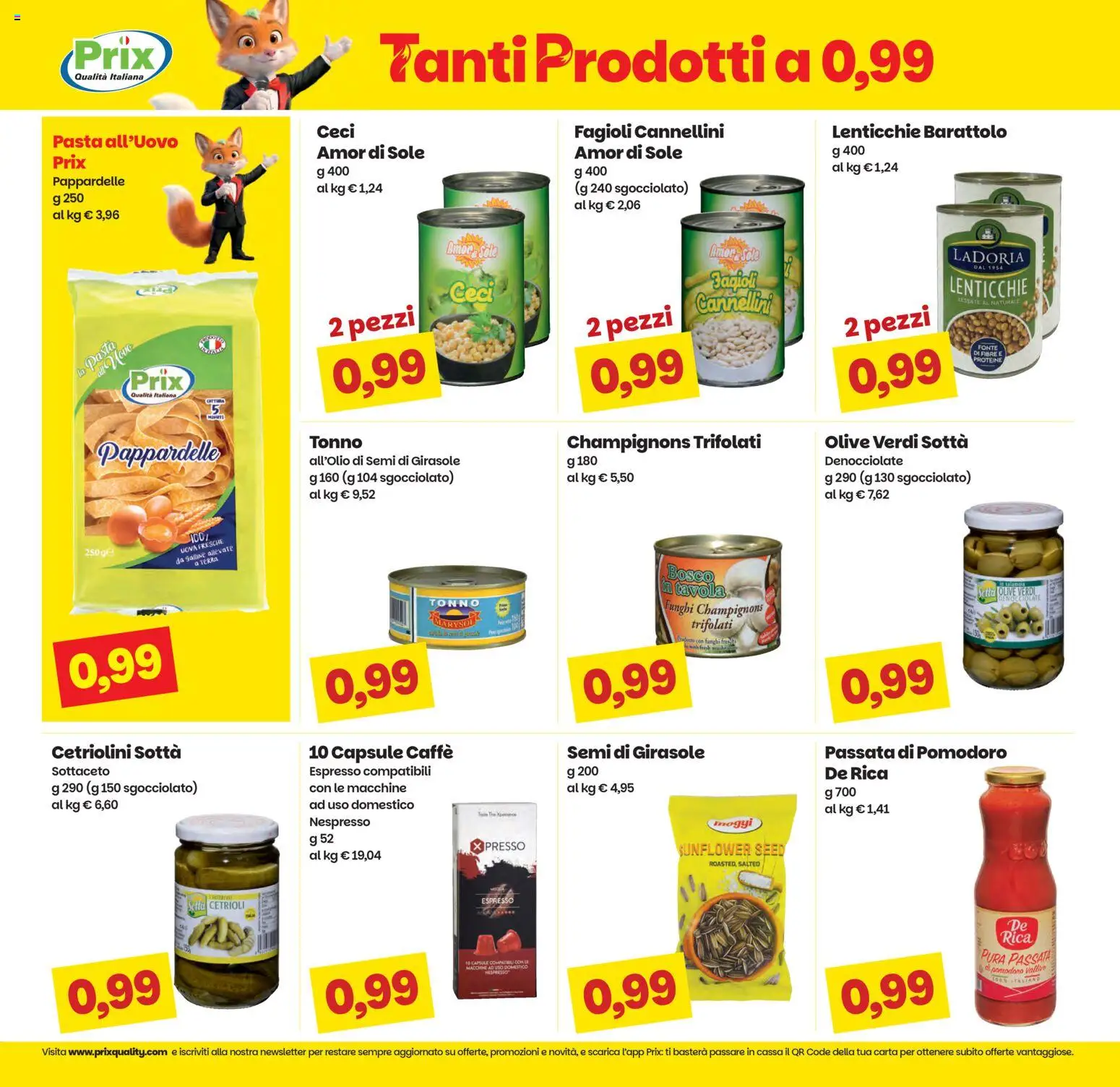 Volantino Prix del 21.04.2026 | Pagina: 6 | Prodotti: Cetrioli, Olive, Passata di pomodoro, Terra