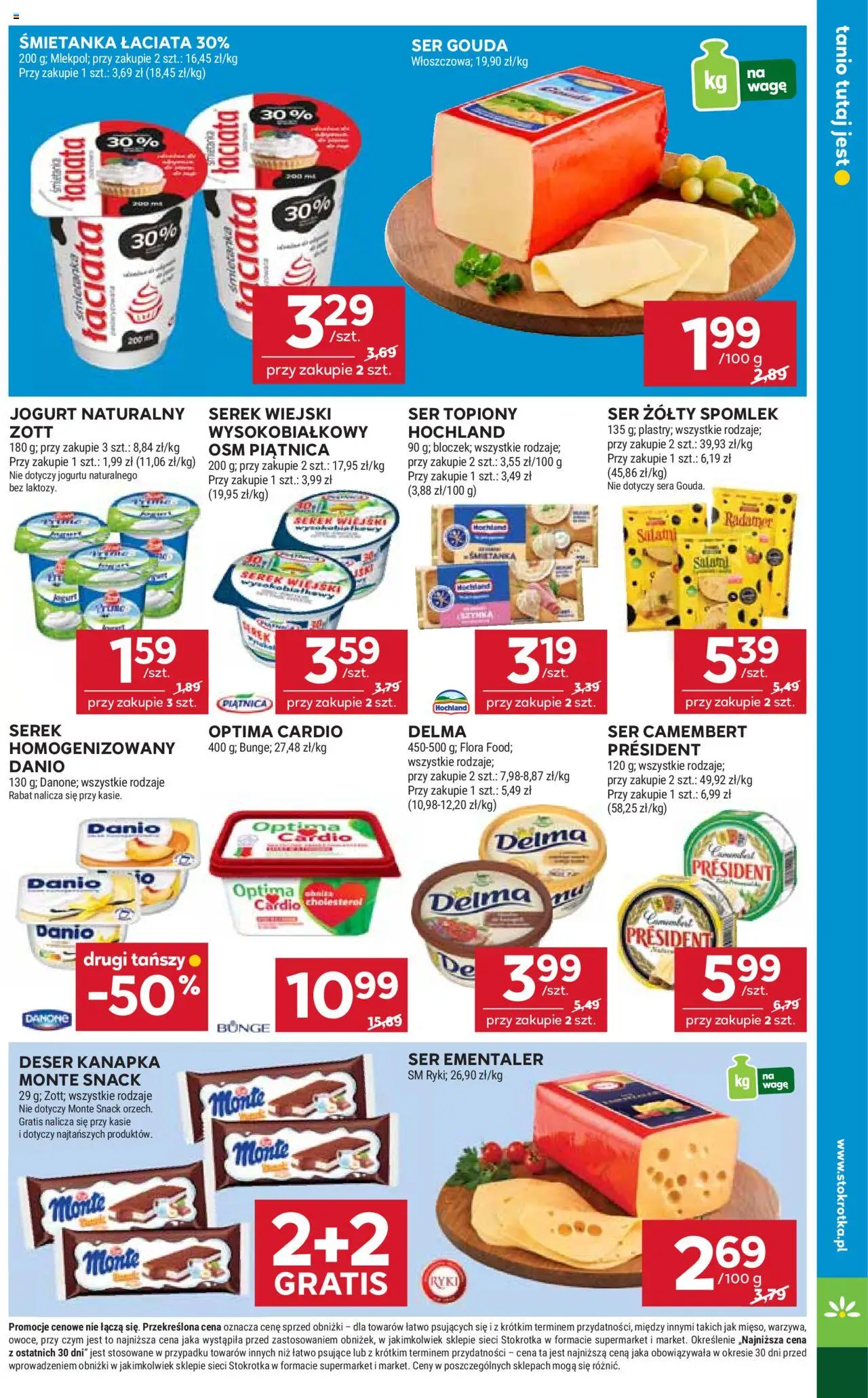 Stokrotka Gazetka od 18.09.2025 | Strona: 17 | Produkty: Ser żółty, Stokrotka, Camembert, Ser