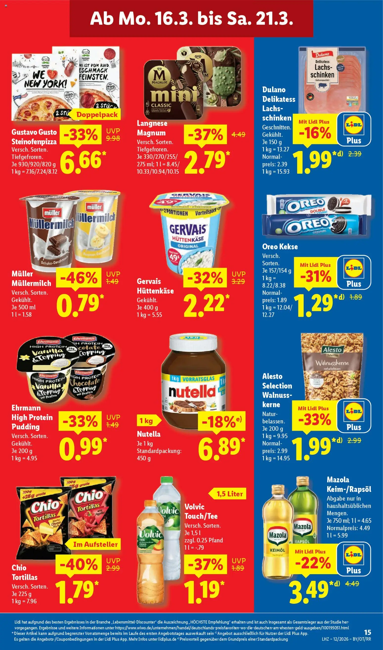 Lidl Prospekt Prenzlau – gültig ab 16.03.2026 | Seite: 29 | Produkte: Rapsöl, Lachs, Müllermilch, Kekse